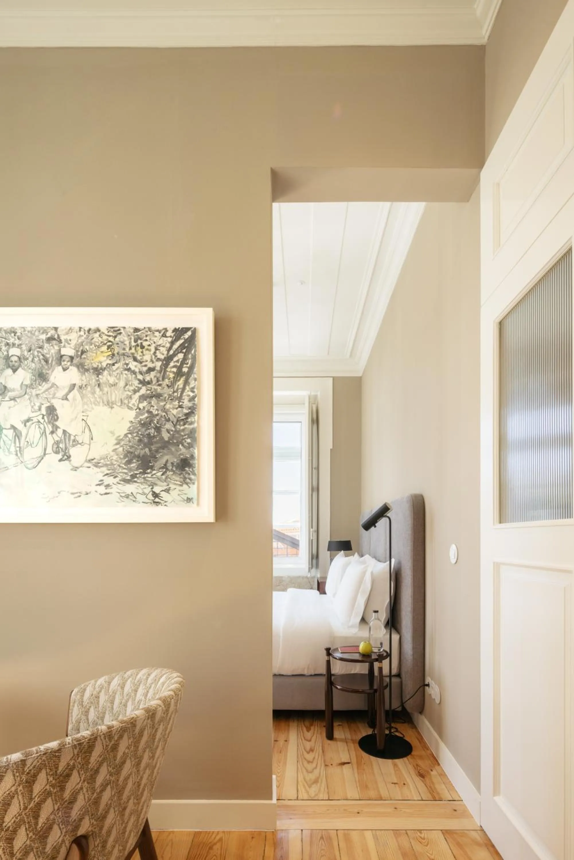 Bedroom, Bed in Dare Lisbon River