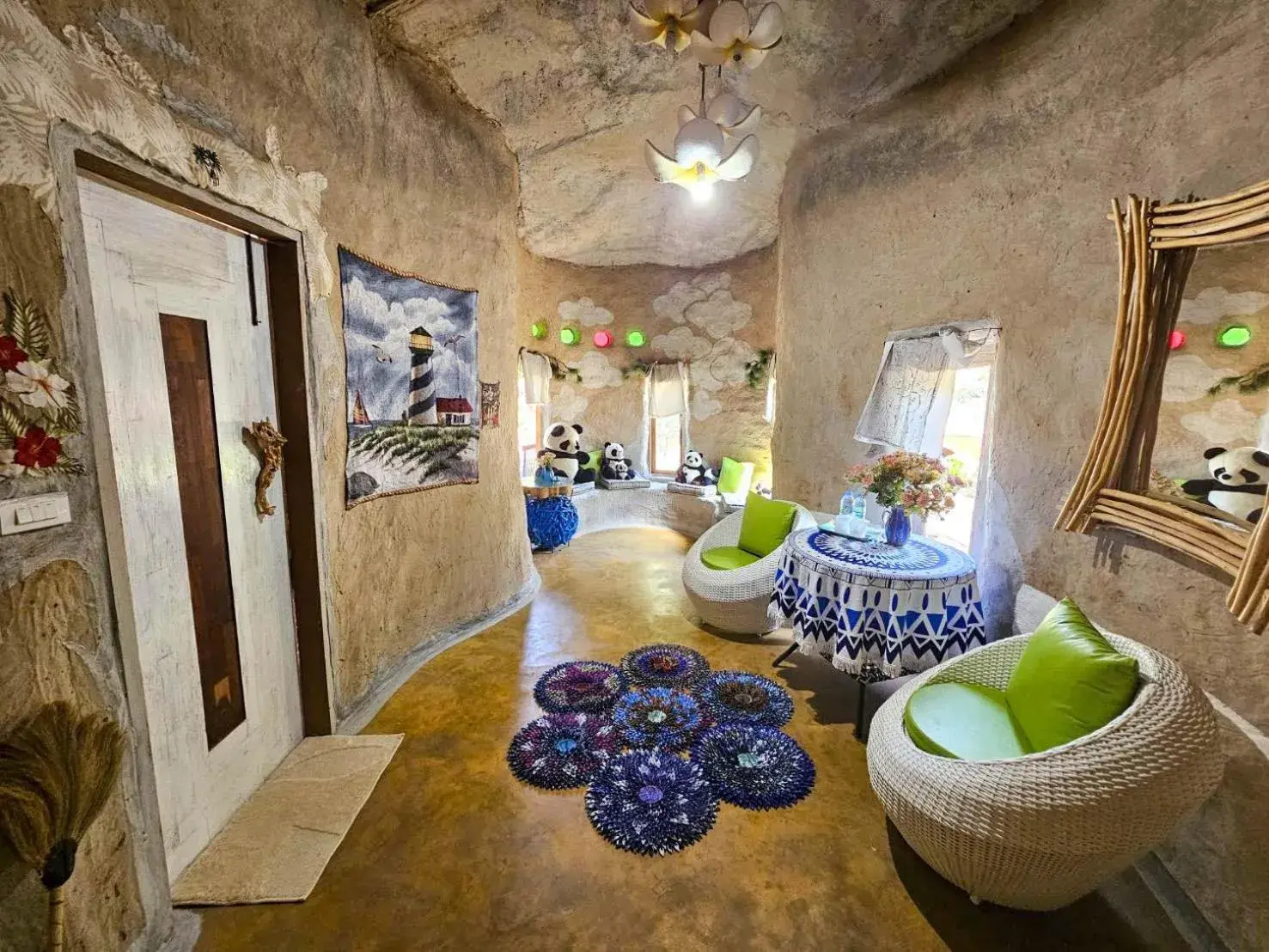 Living room in Clay House Chiang Mai By Alphatel Living room in Clay House Chiang Mai By Alphatel