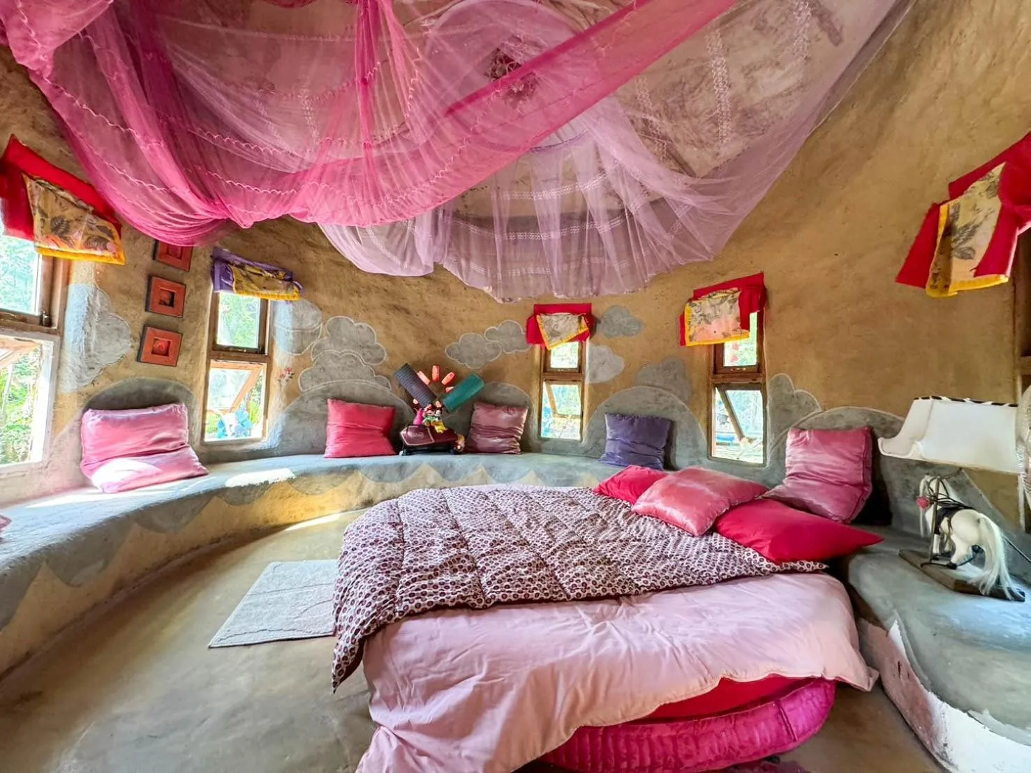 Bed in Clay House Chiang Mai By Alphatel