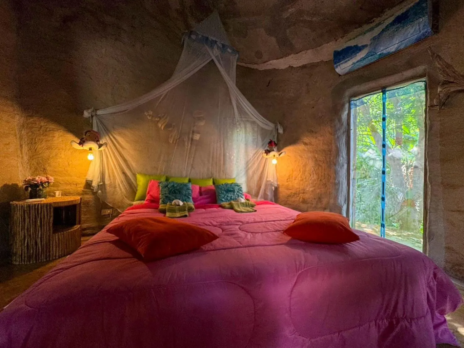 Bed in Clay House Chiang Mai By Alphatel