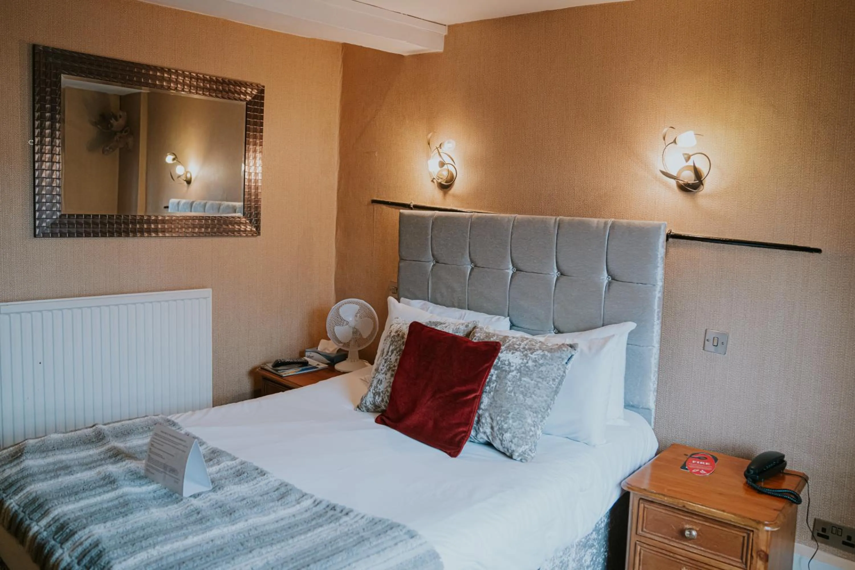 Bed in Redesdale Arms Hotel