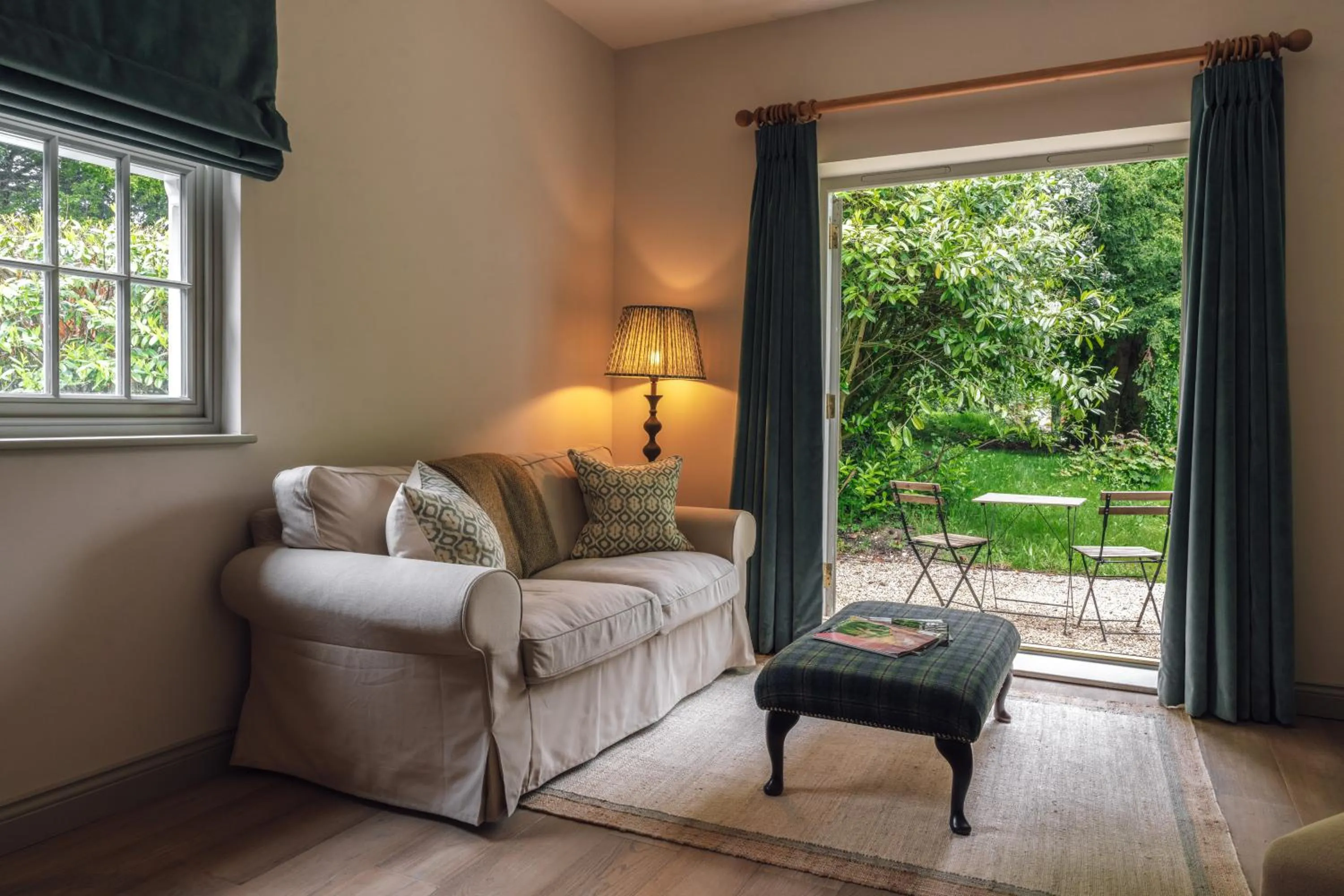 Living room in The Retreat, Elcot Park