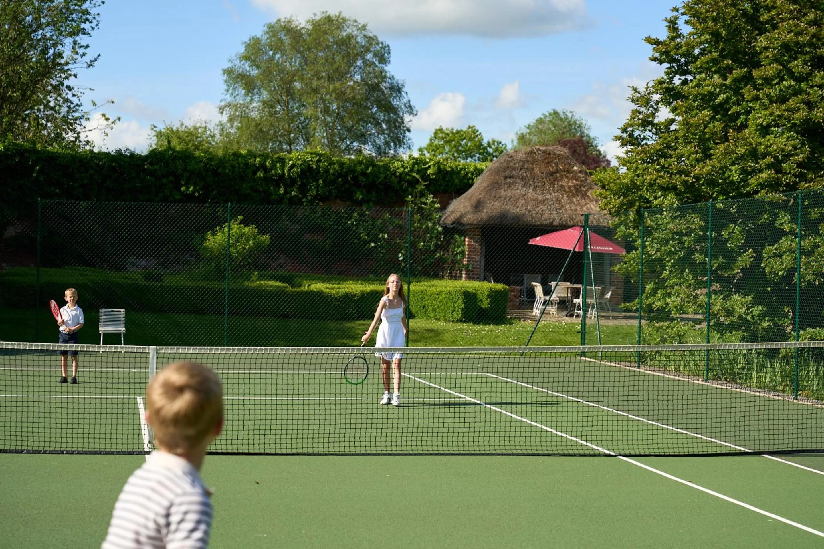 Tennis court in The Retreat, Elcot Park