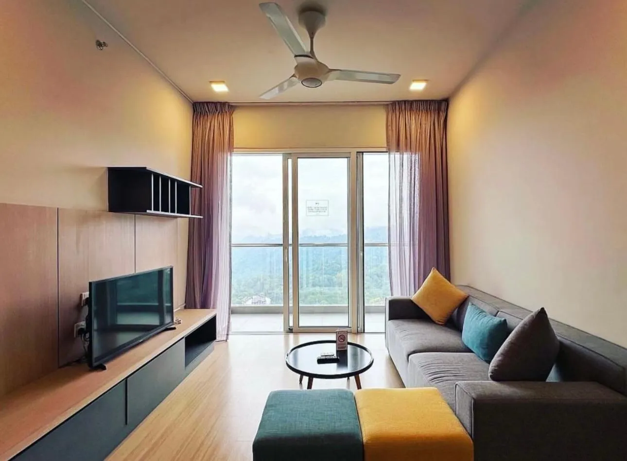 Living room in Genting Windmill Homestay