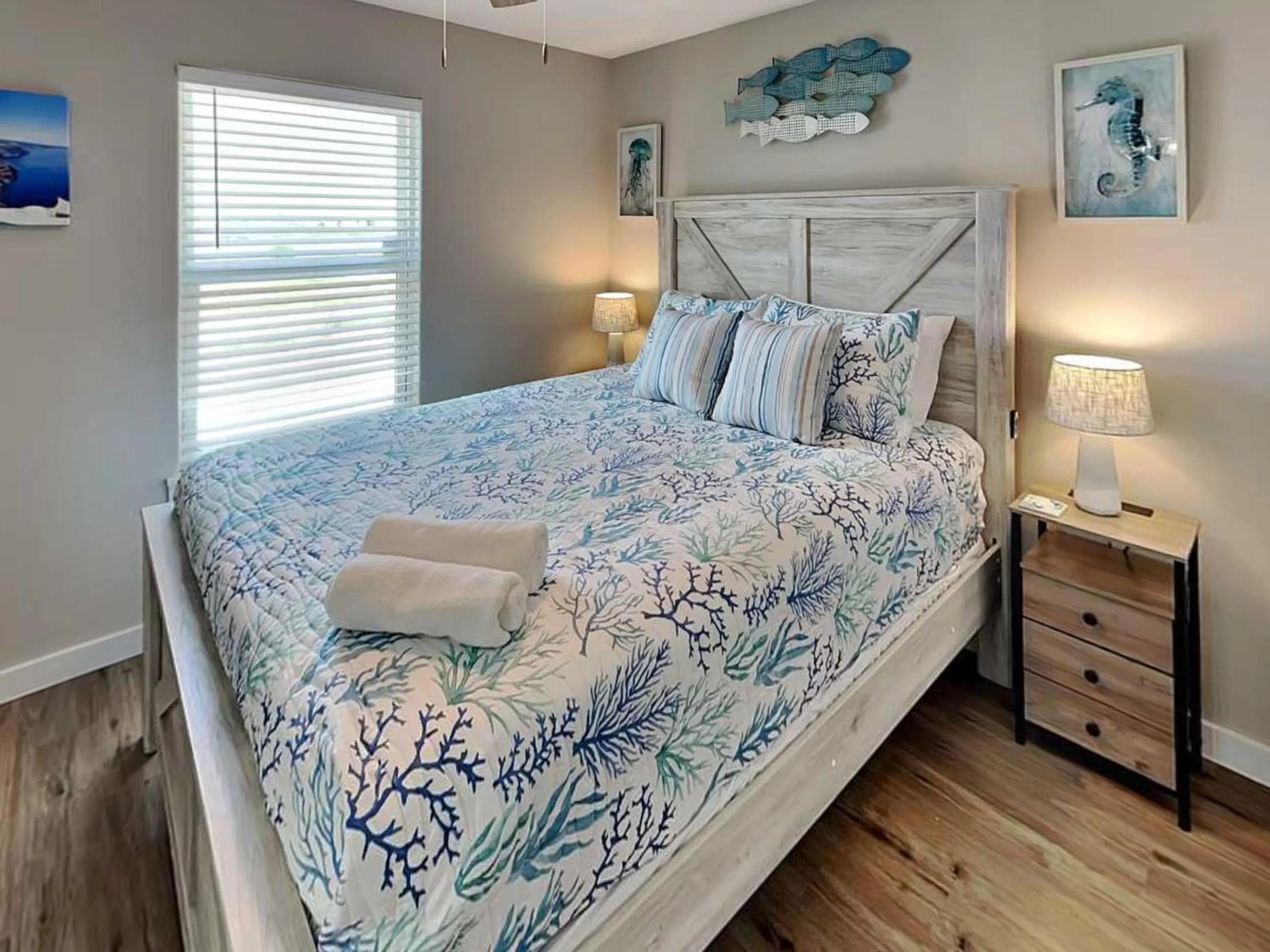 Bed in The Blue Heron