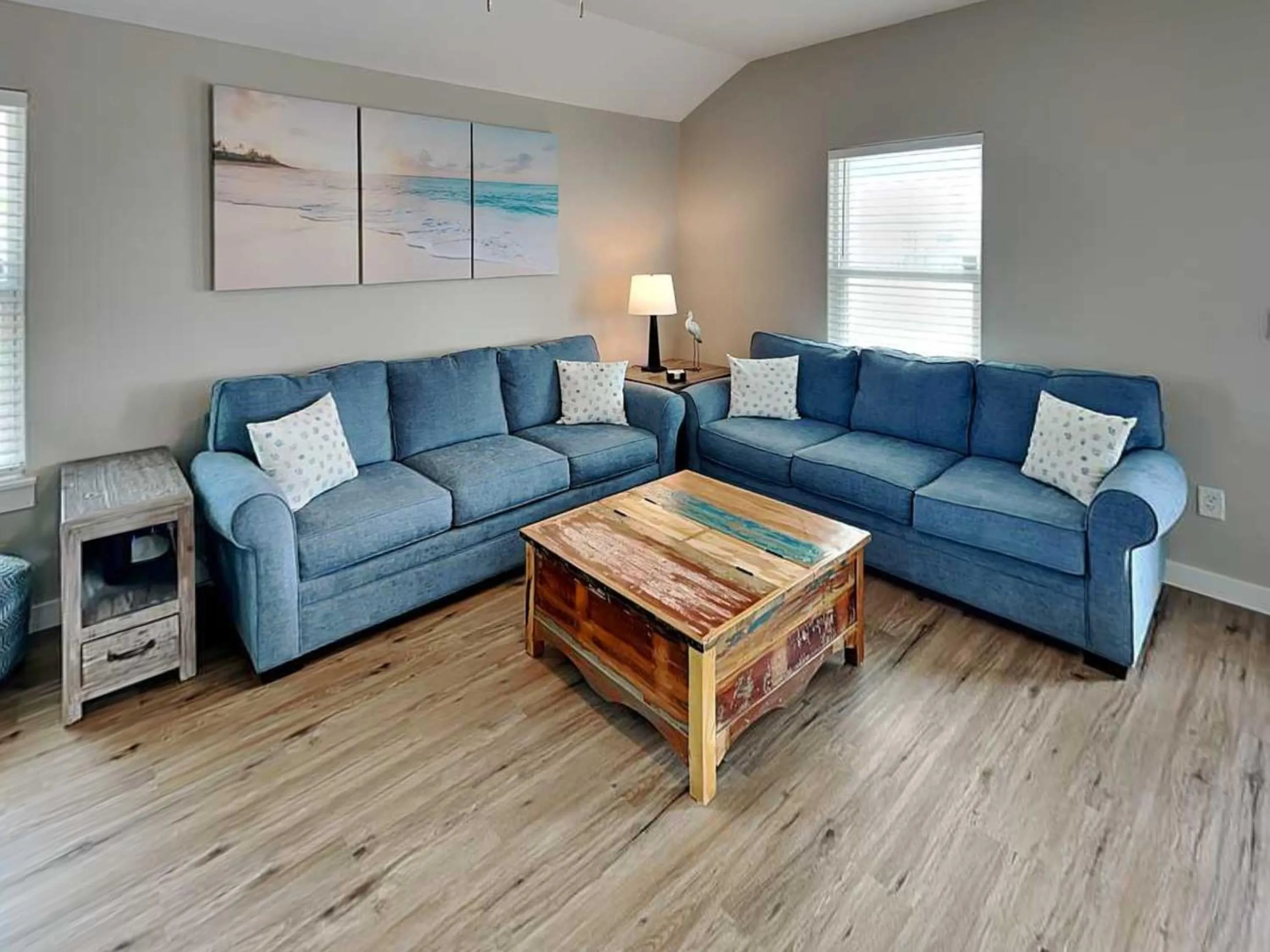 Living room in The Blue Heron
