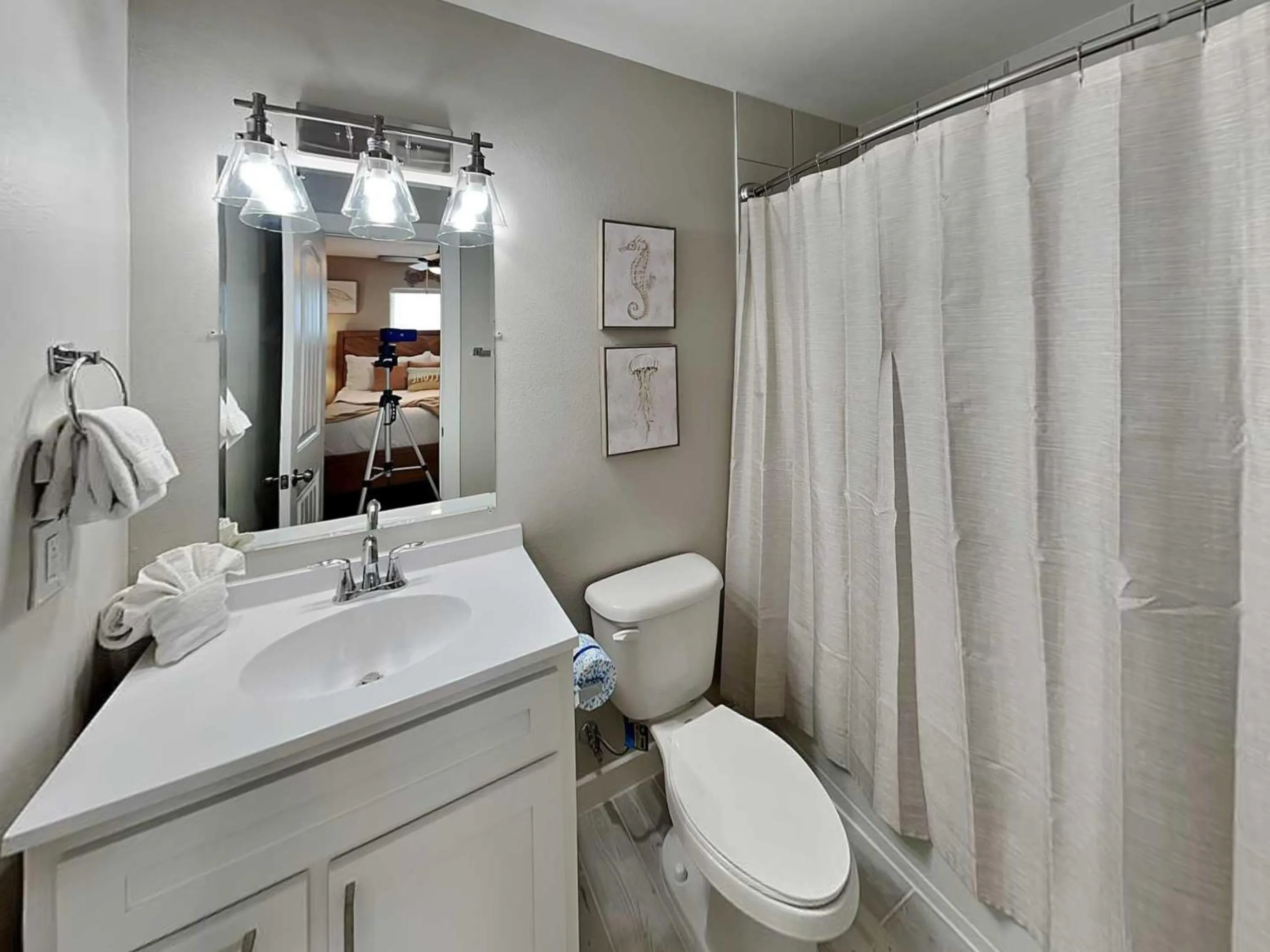 Shower in The Blue Heron