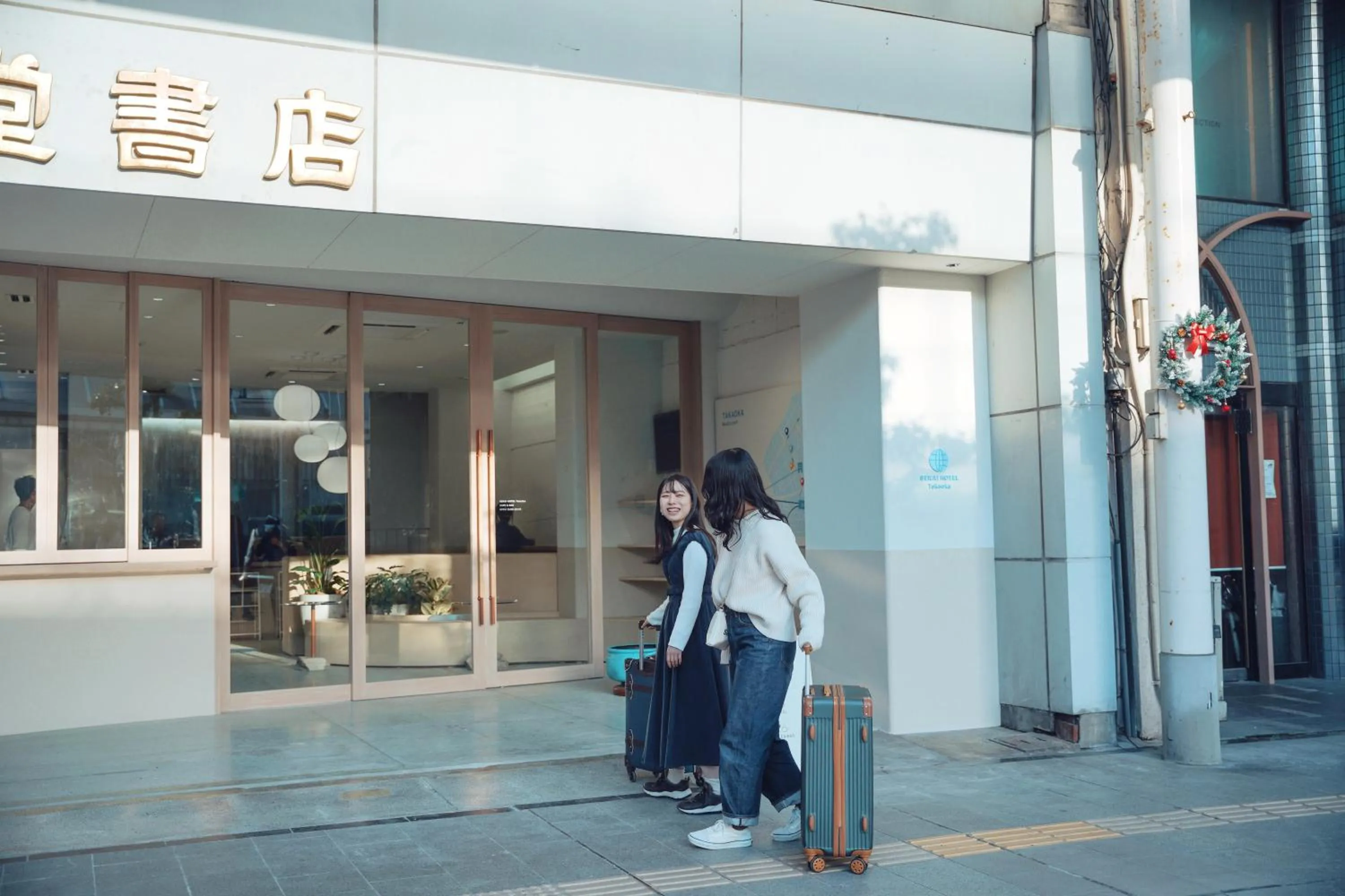 Facade/entrance in SEKAI HOTEL Takaoka