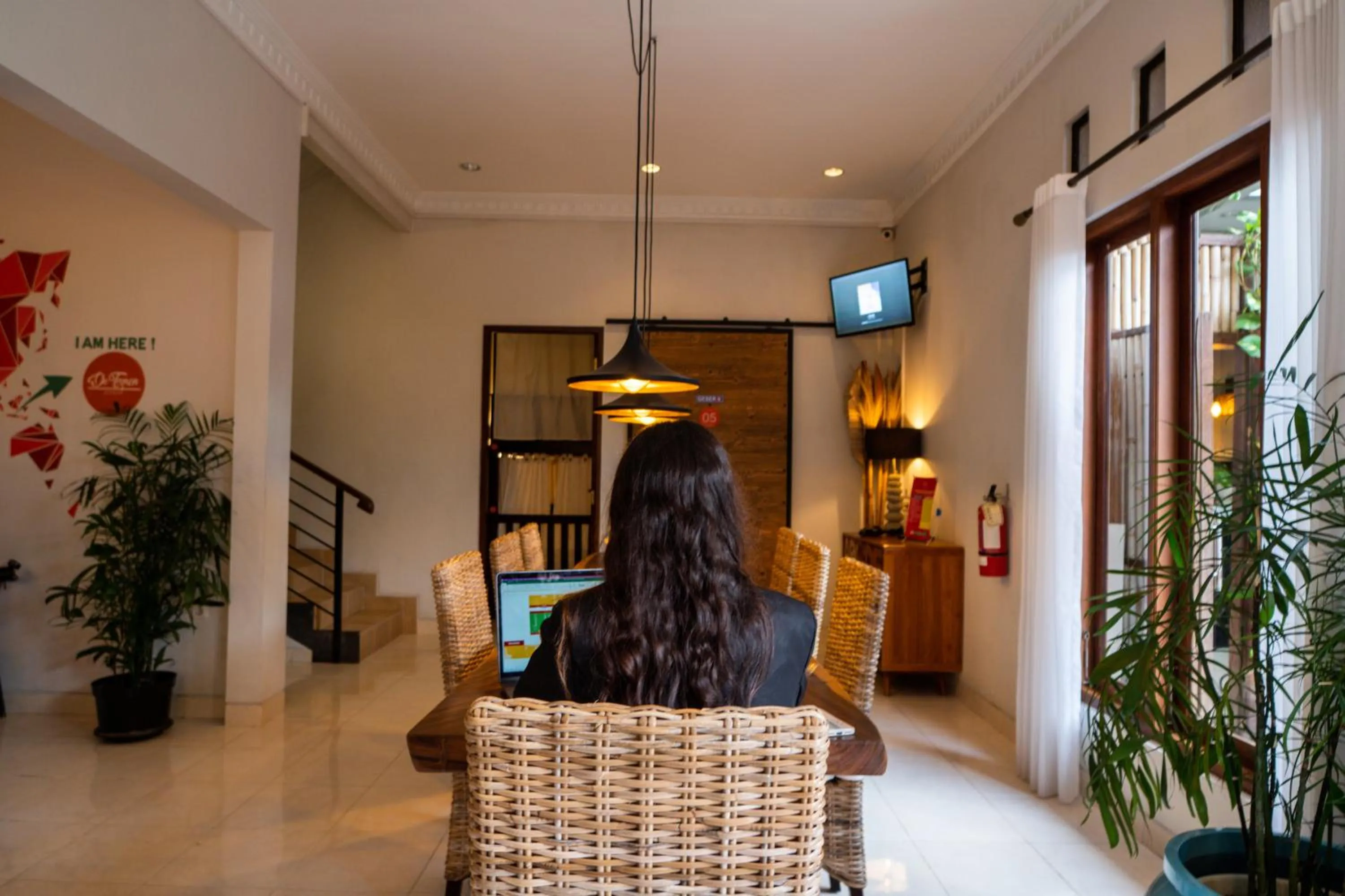 Living room in De Tropen Jogja Villa