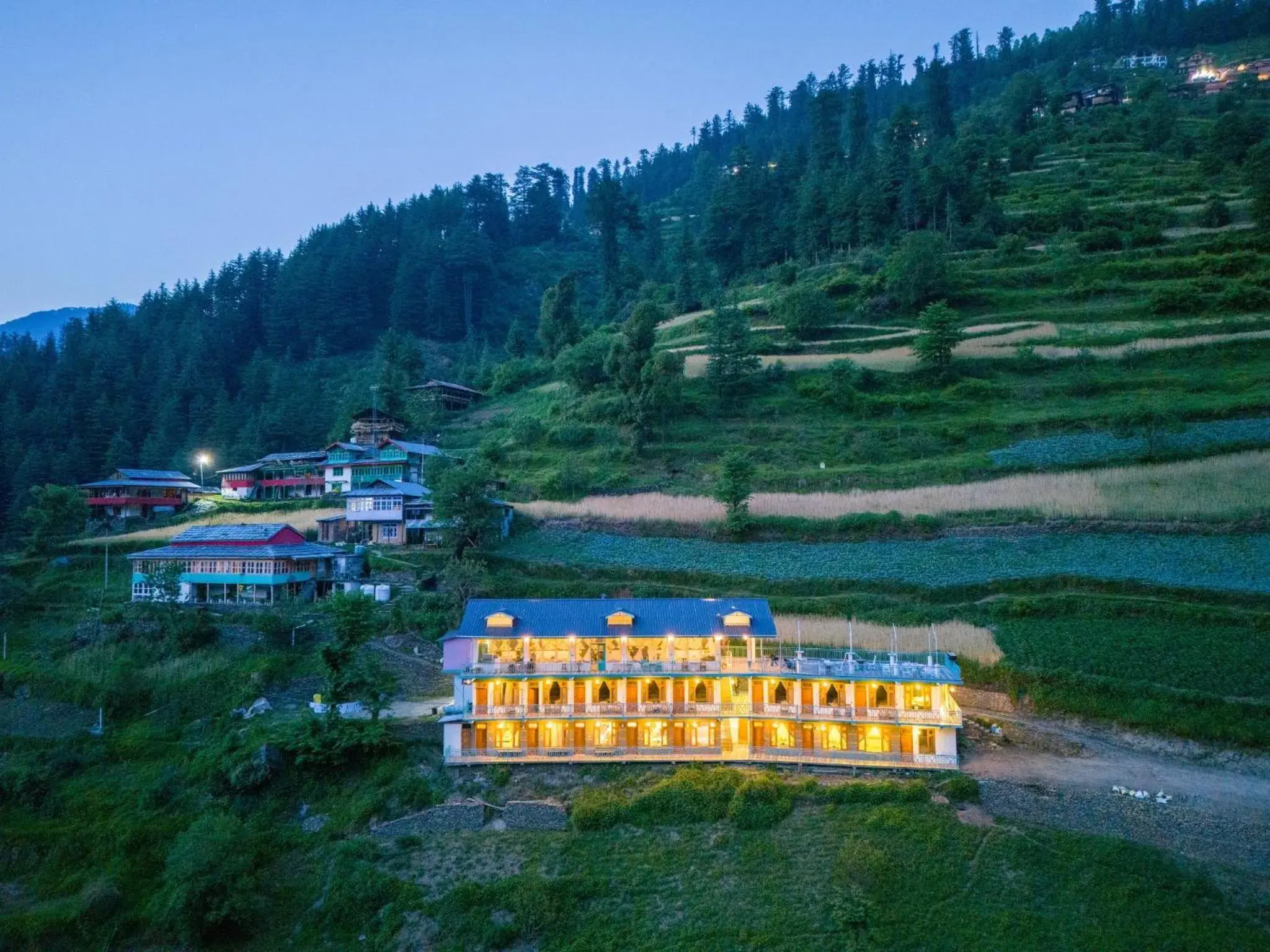 Property building in Moustache Shoja, Jibhi Property building in Moustache Shoja, Jibhi