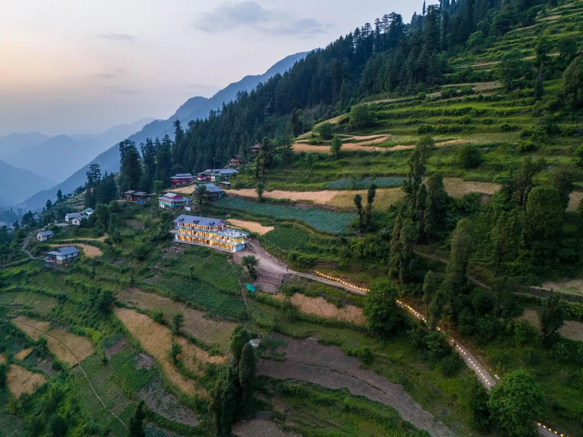 Property building in Moustache Shoja, Jibhi Property building in Moustache Shoja, Jibhi