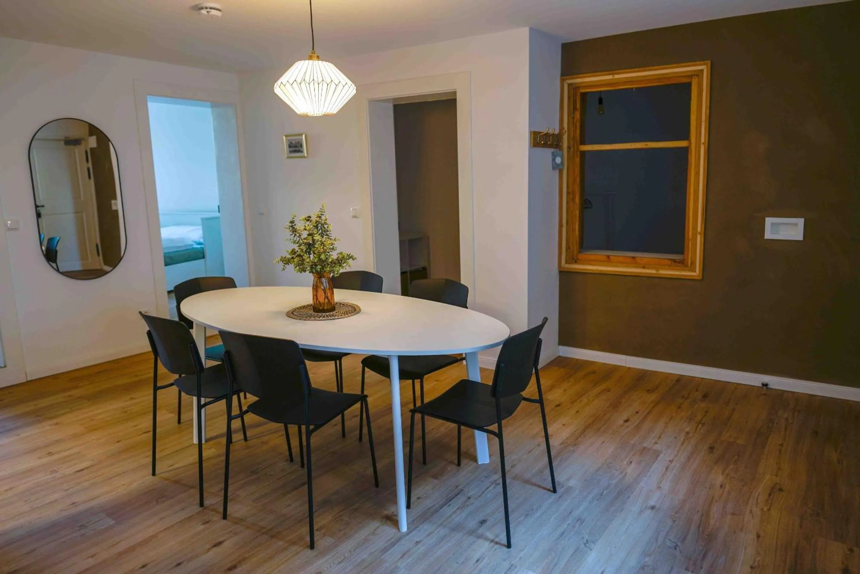 Dining area in Lady Milavie apartments