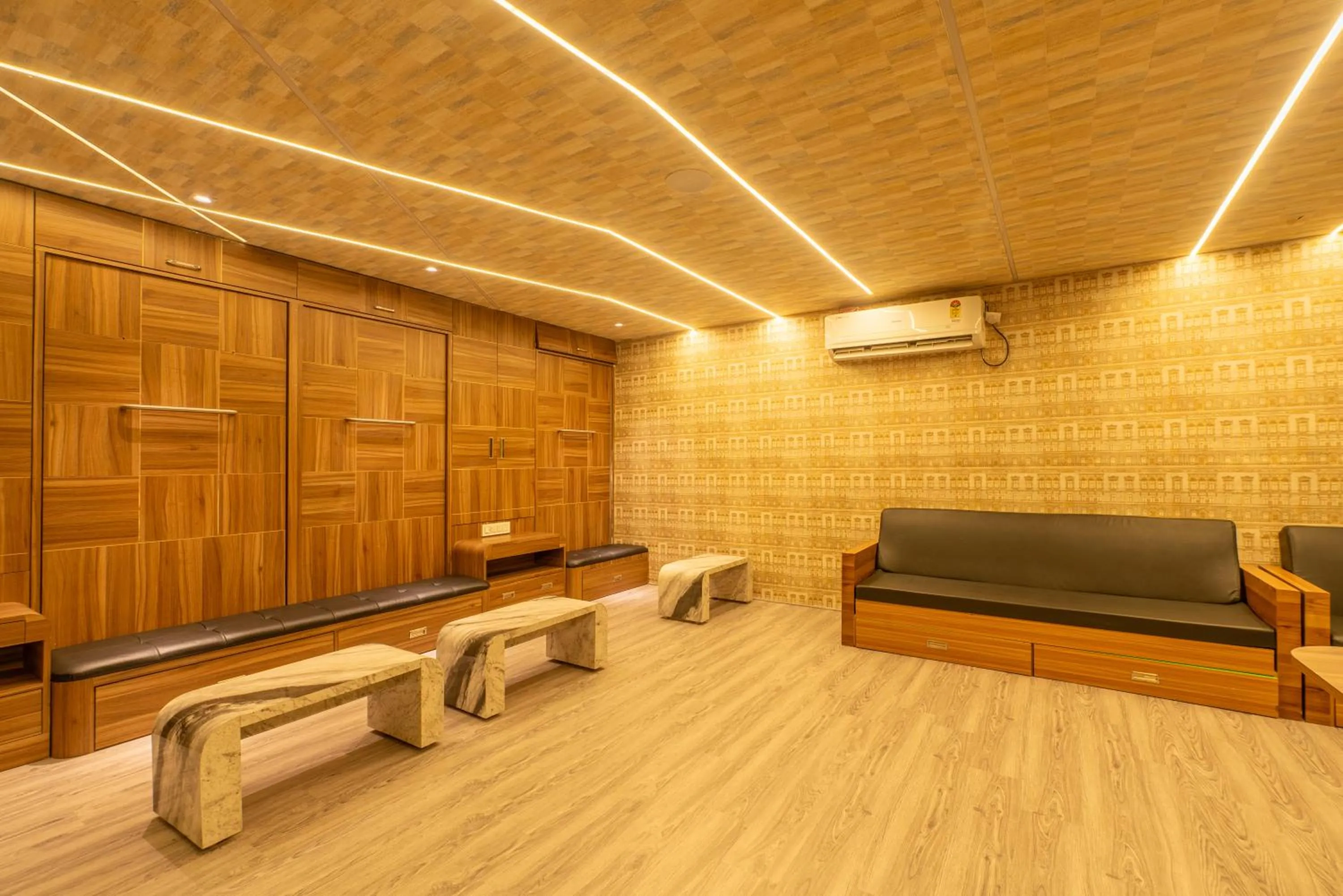 Seating area in Seasons Suites Koramangala