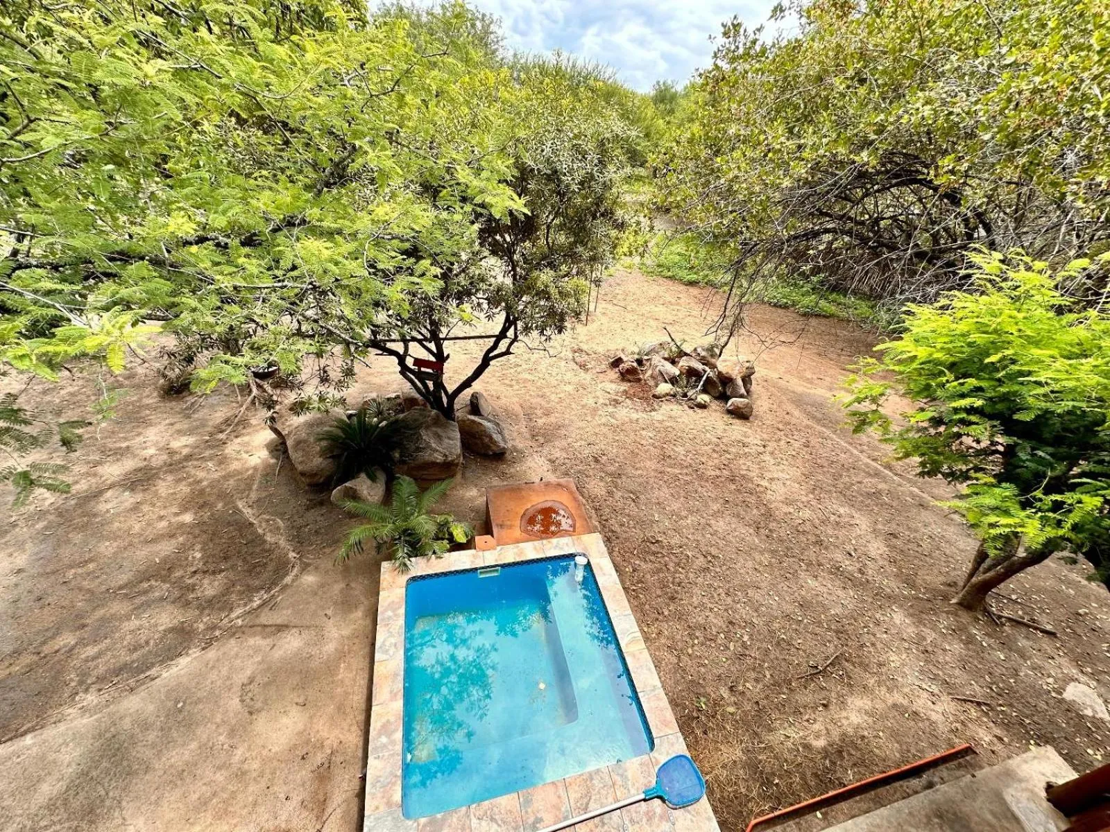 Pool view in Zaganaga Kruger Lodge