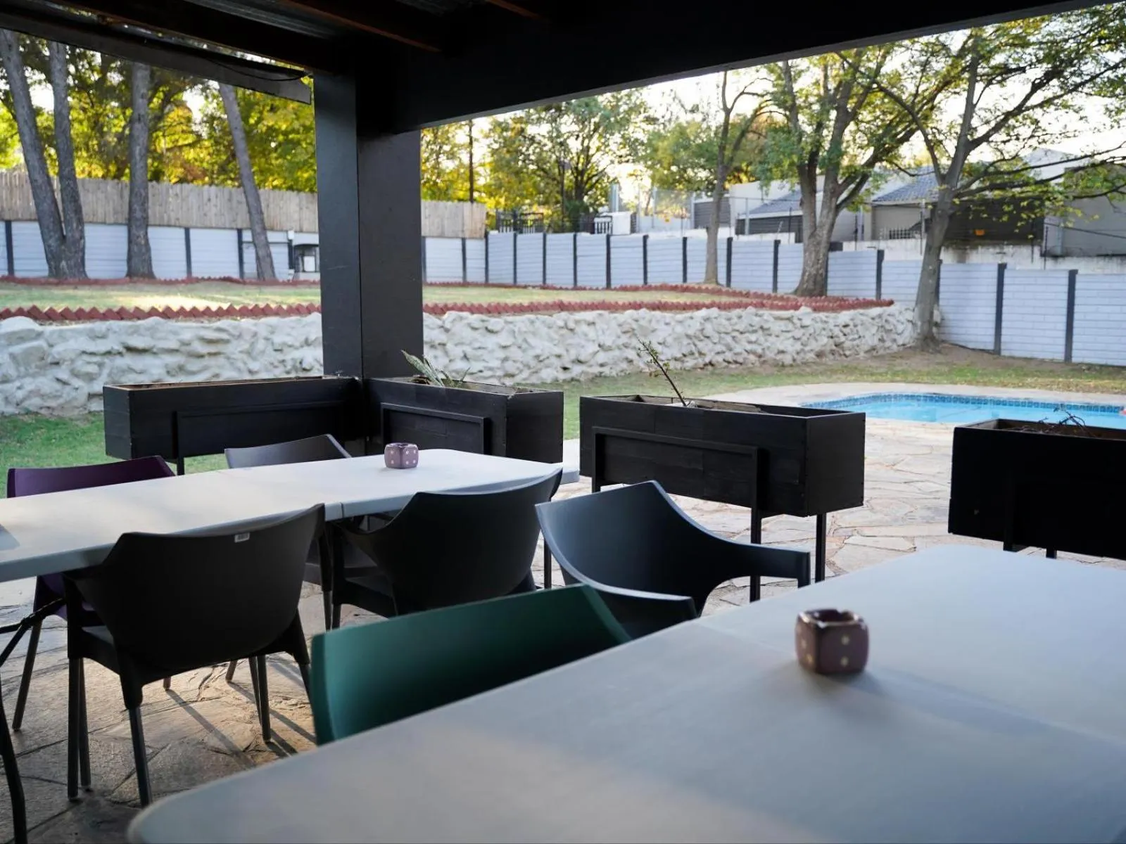 Patio in Aqua Guest House