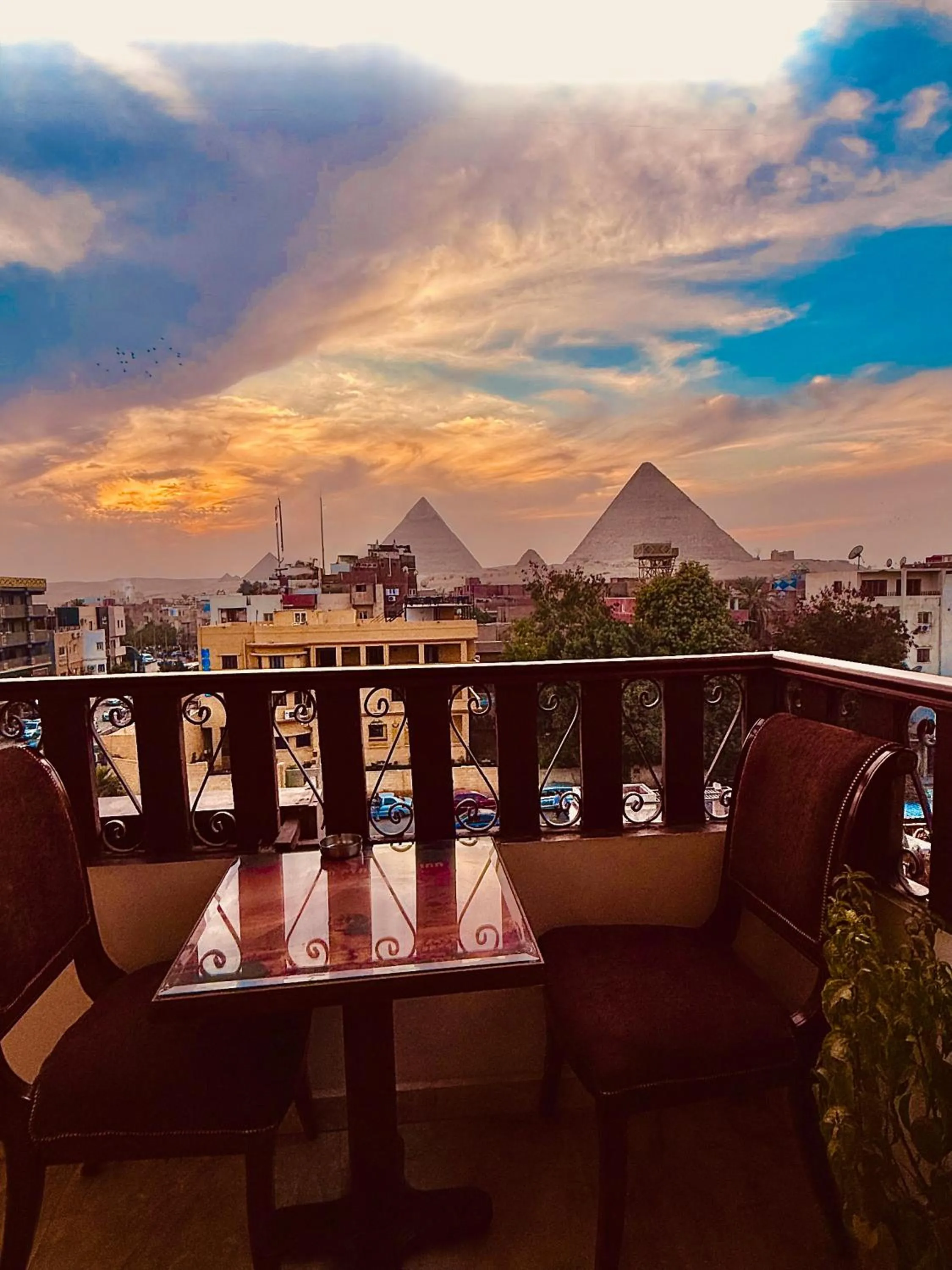 Balcony/Terrace in Flower Pyramids Inn