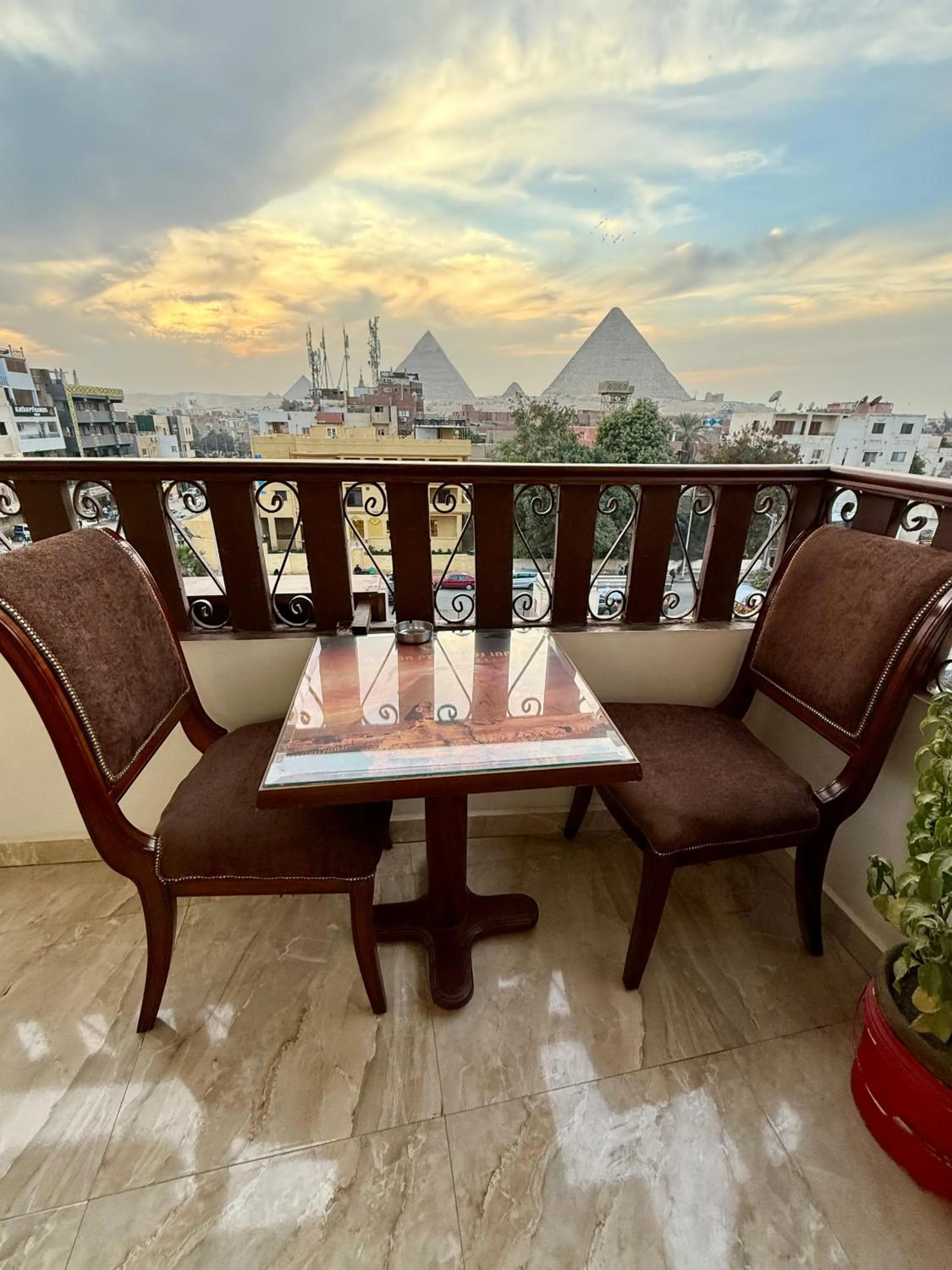 Balcony/Terrace in Flower Pyramids Inn