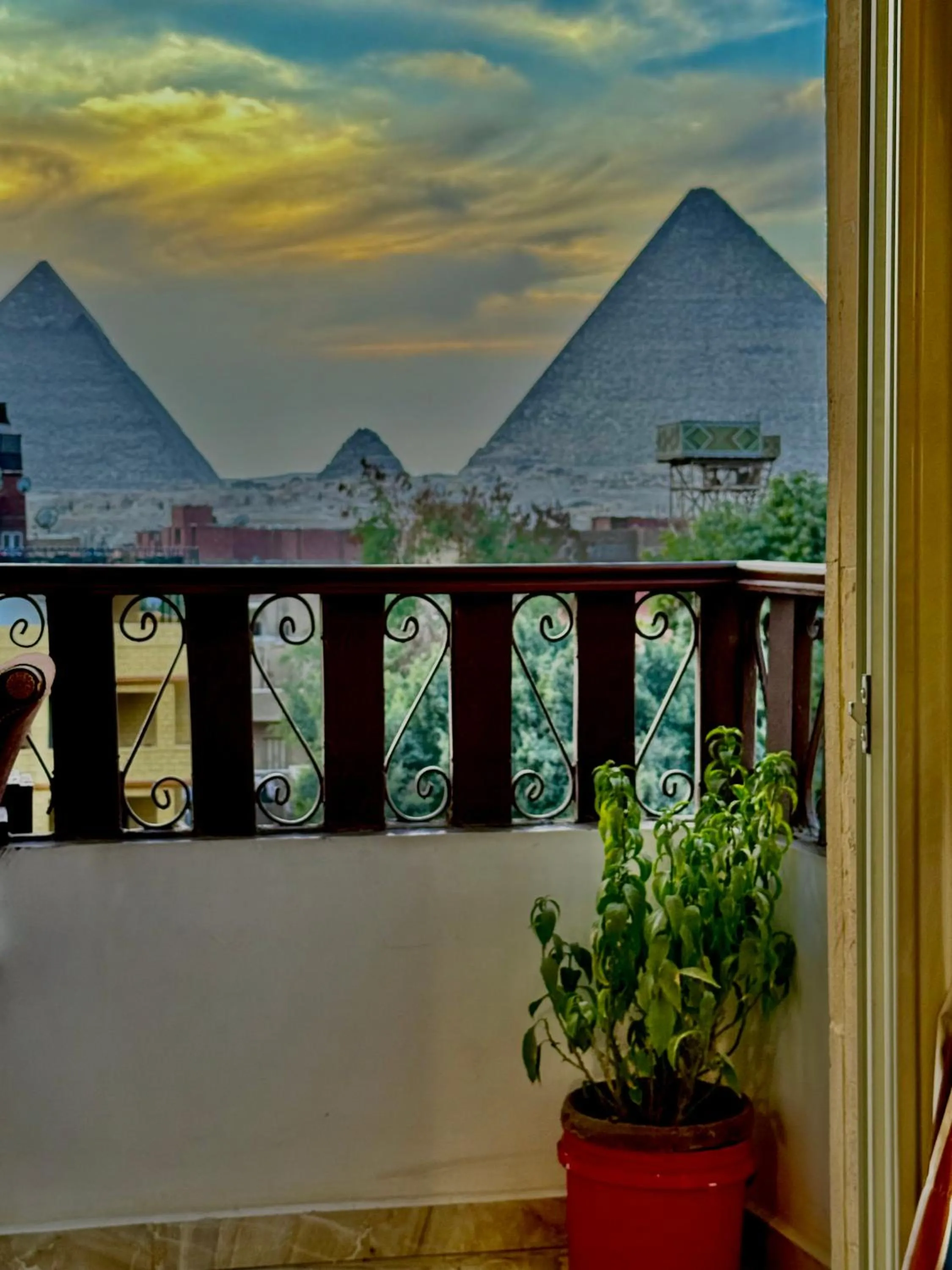 Balcony/Terrace in Flower Pyramids Inn