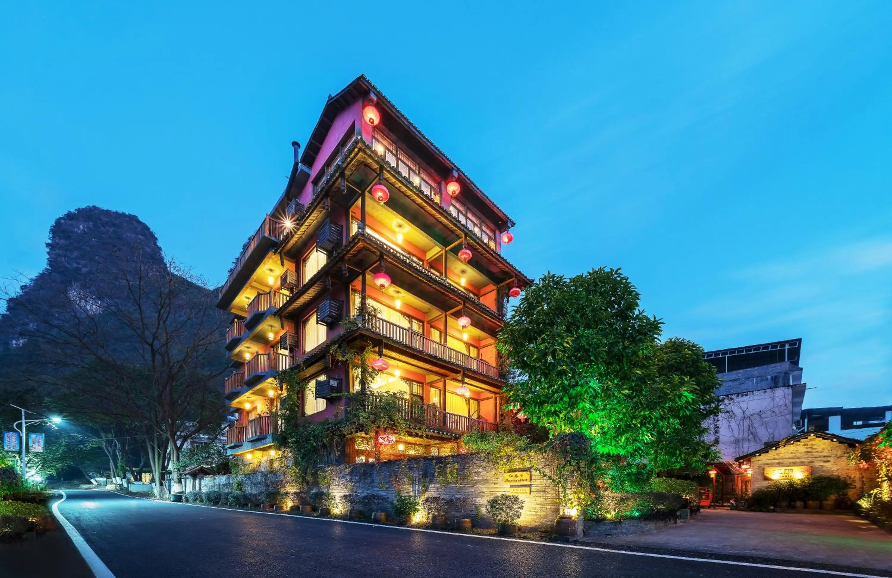 Off site in Yangshuo Mountain Nest Boutique Hotel