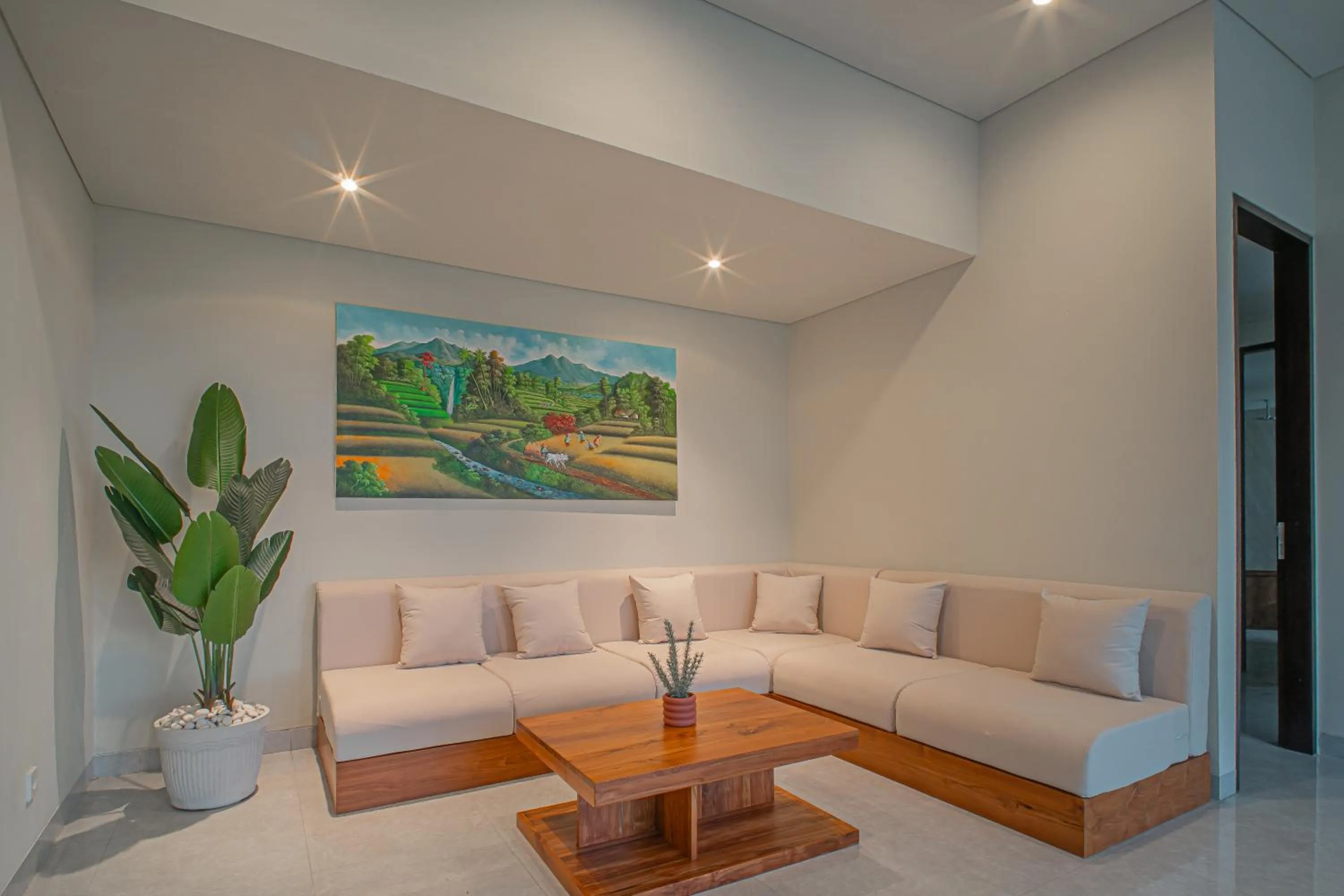 Seating area in Mahadewi Sunset Villa