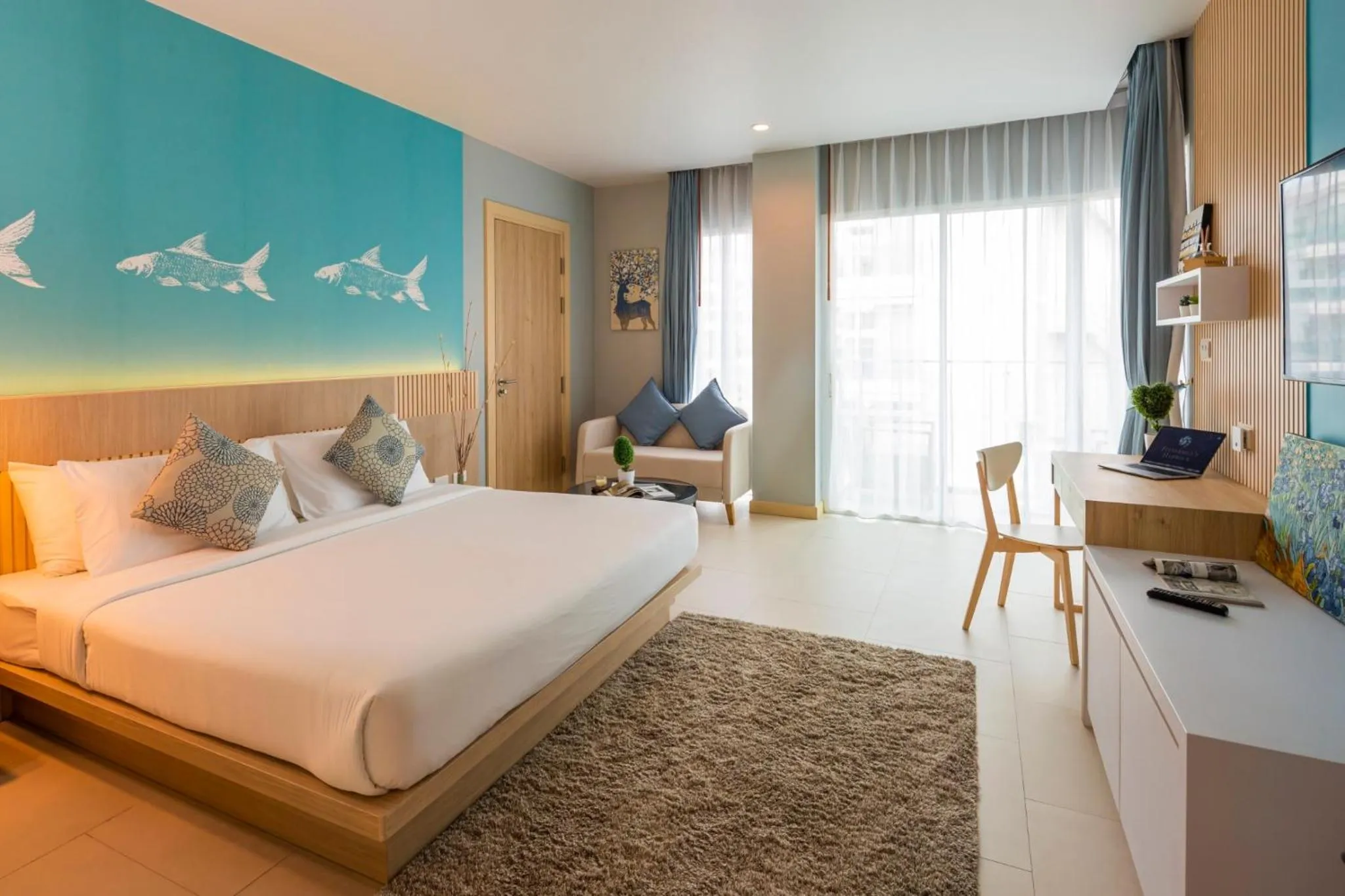 Bedroom, Bed in Fishermens Harbour Urban Resort - SHA Extra Plus