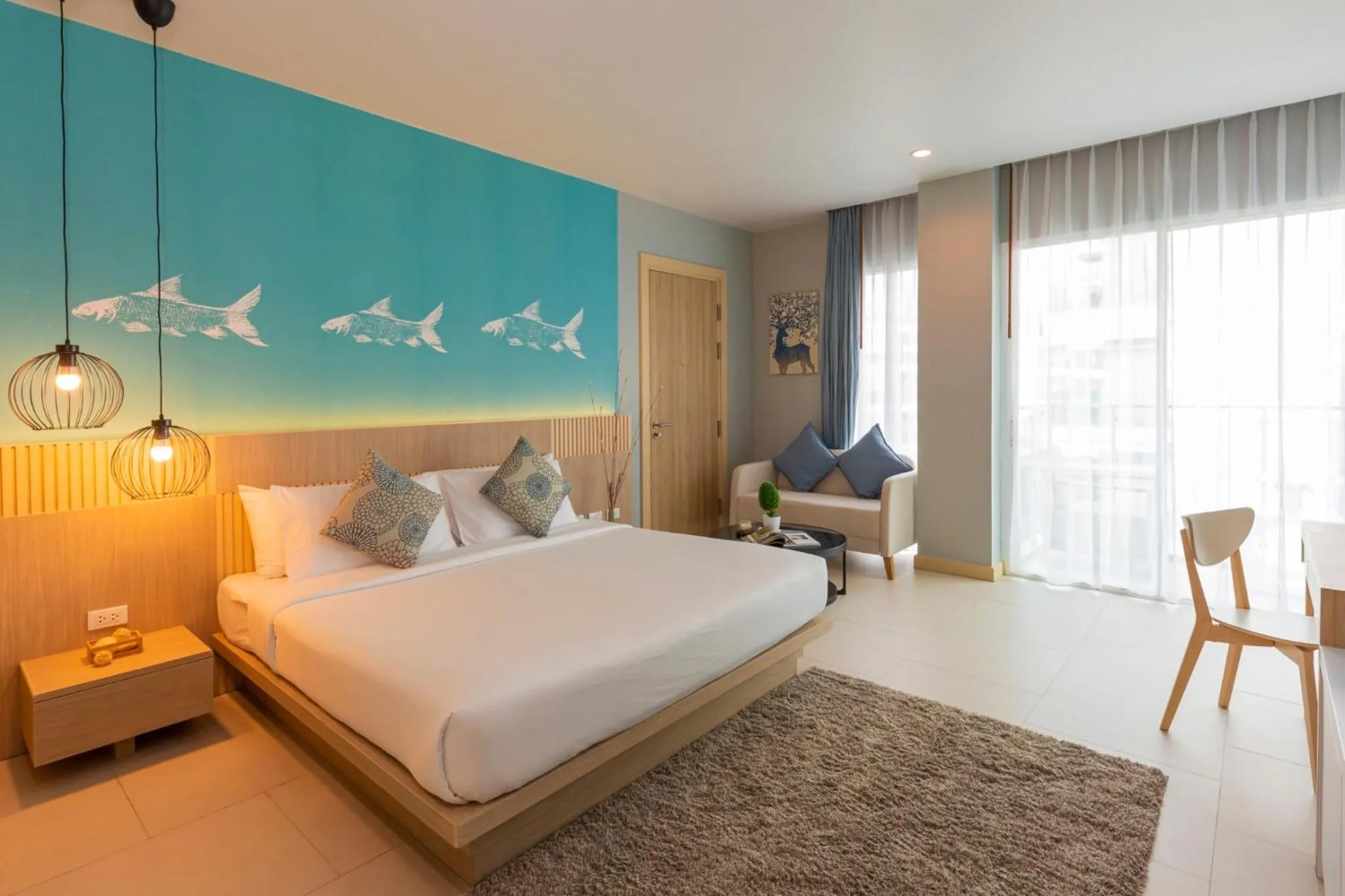 Bedroom, Bed in Fishermens Harbour Urban Resort - SHA Extra Plus