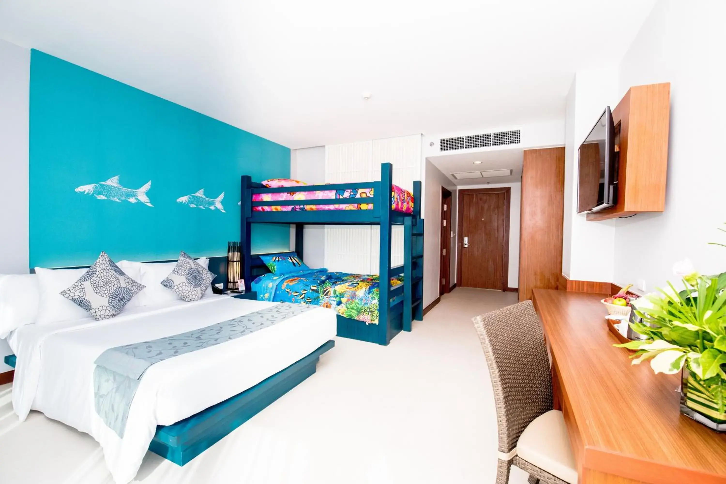 Garden view, Bed in Fishermens Harbour Urban Resort - SHA Extra Plus Garden view, Bed in Fishermens Harbour Urban Resort - SHA Extra Plus