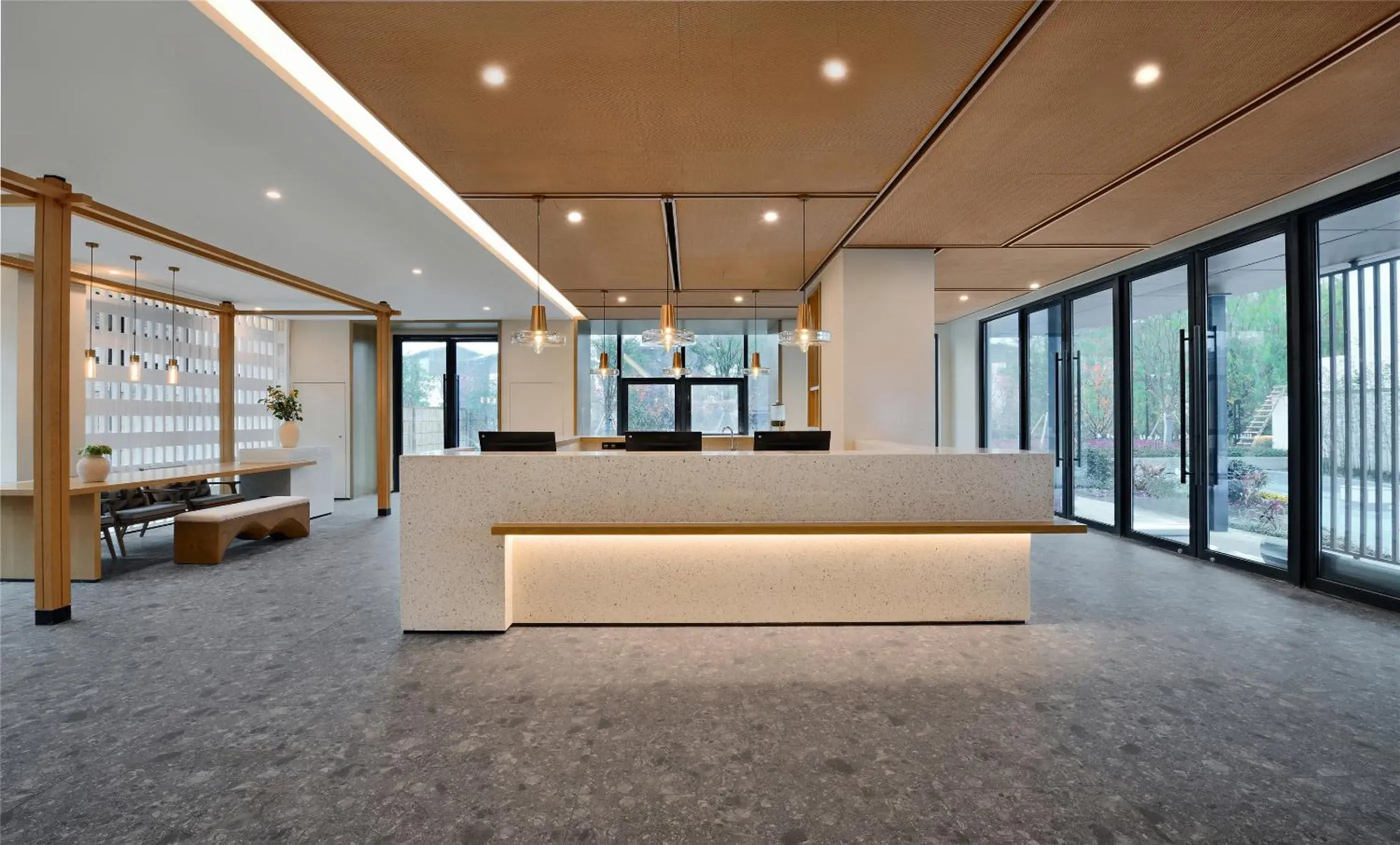 Lobby or reception in Blossom House Suzhou Lobby or reception in Blossom House Suzhou