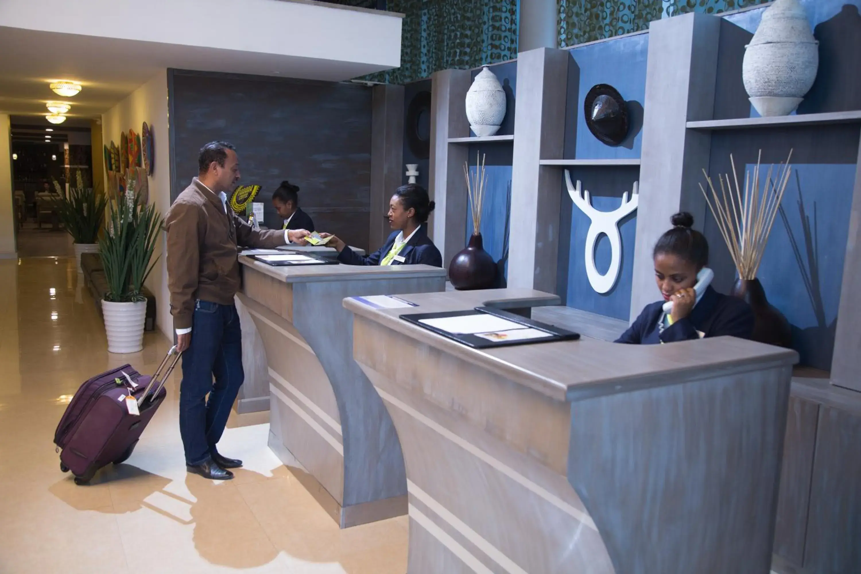 Lobby or reception in Jupiter International Hotel - Cazanchis Lobby or reception in Jupiter International Hotel - Cazanchis