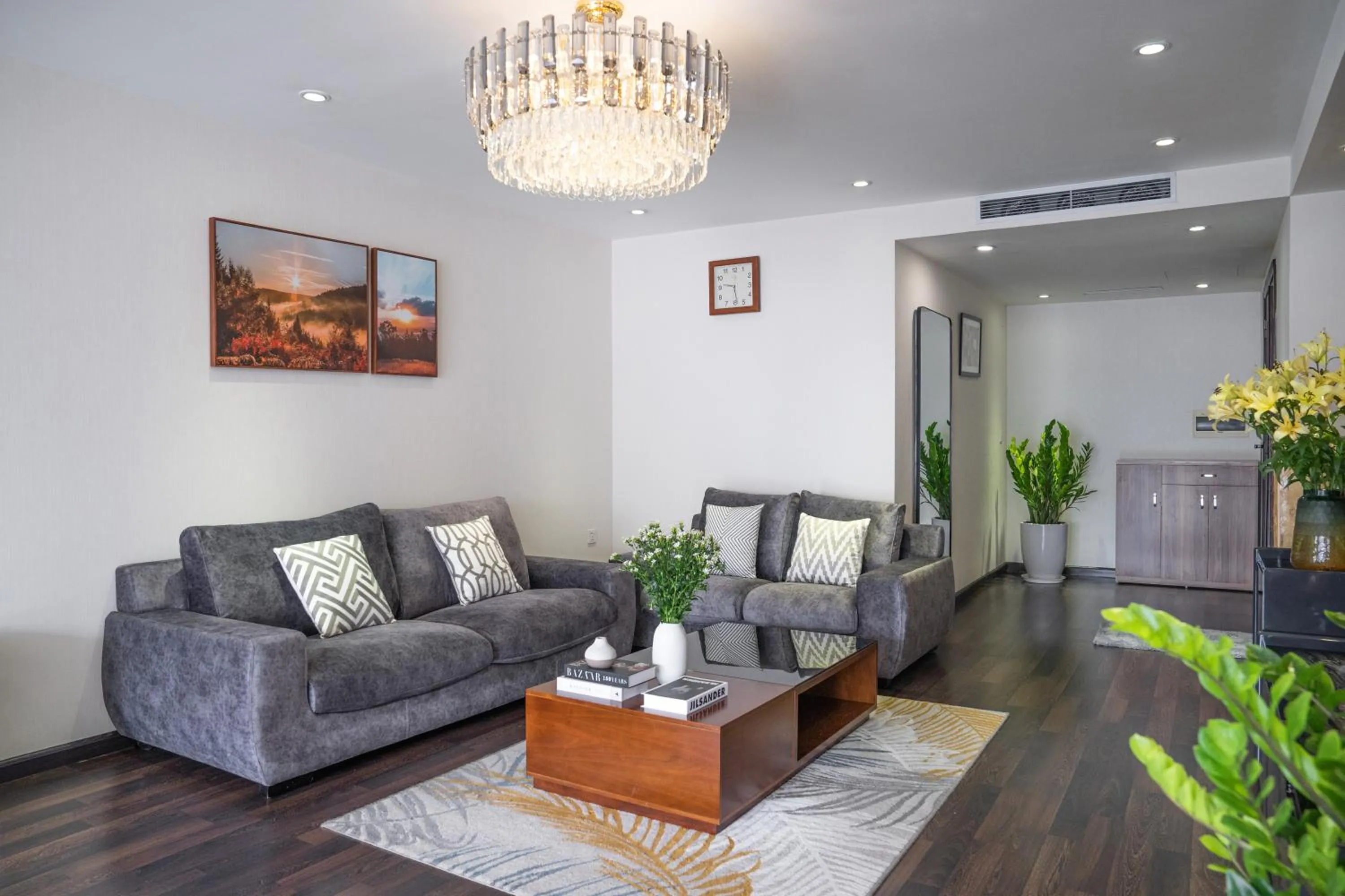 Living room in Viet Vuong Building Ha Noi Capital