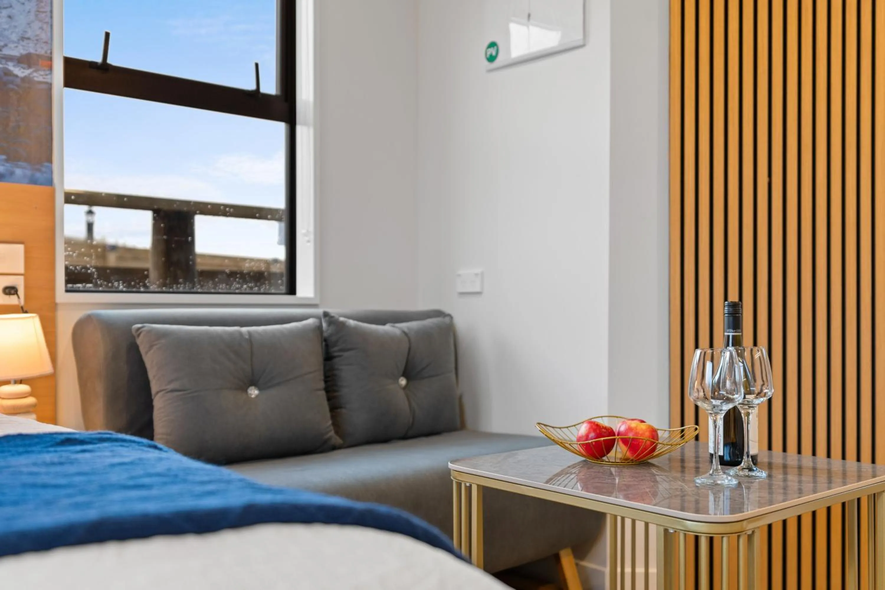 Bed in Sunshine Suites