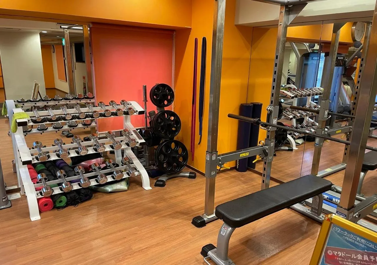 Fitness centre/facilities in Nagoya B's Hotel