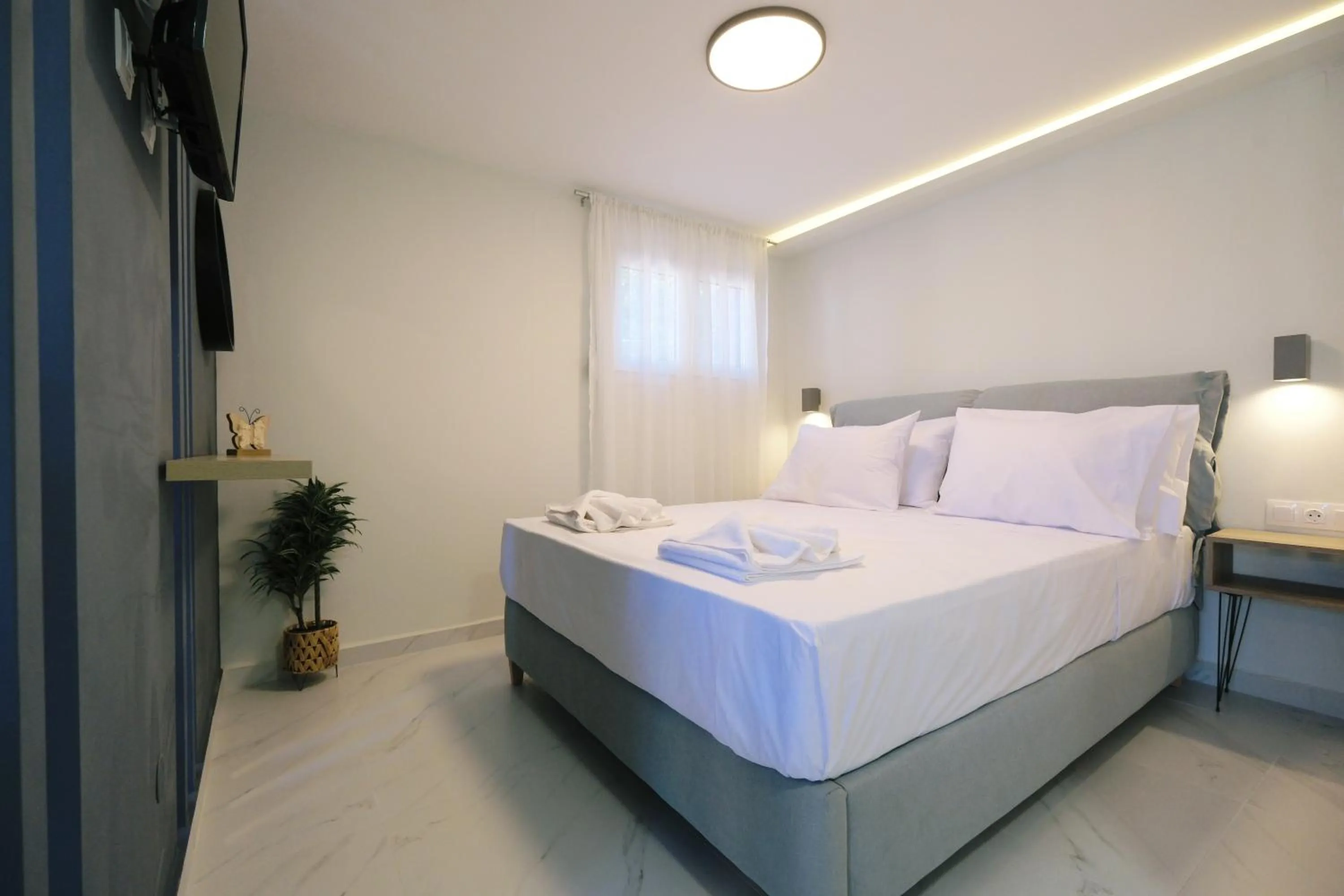 Bed in Nerea Apartments