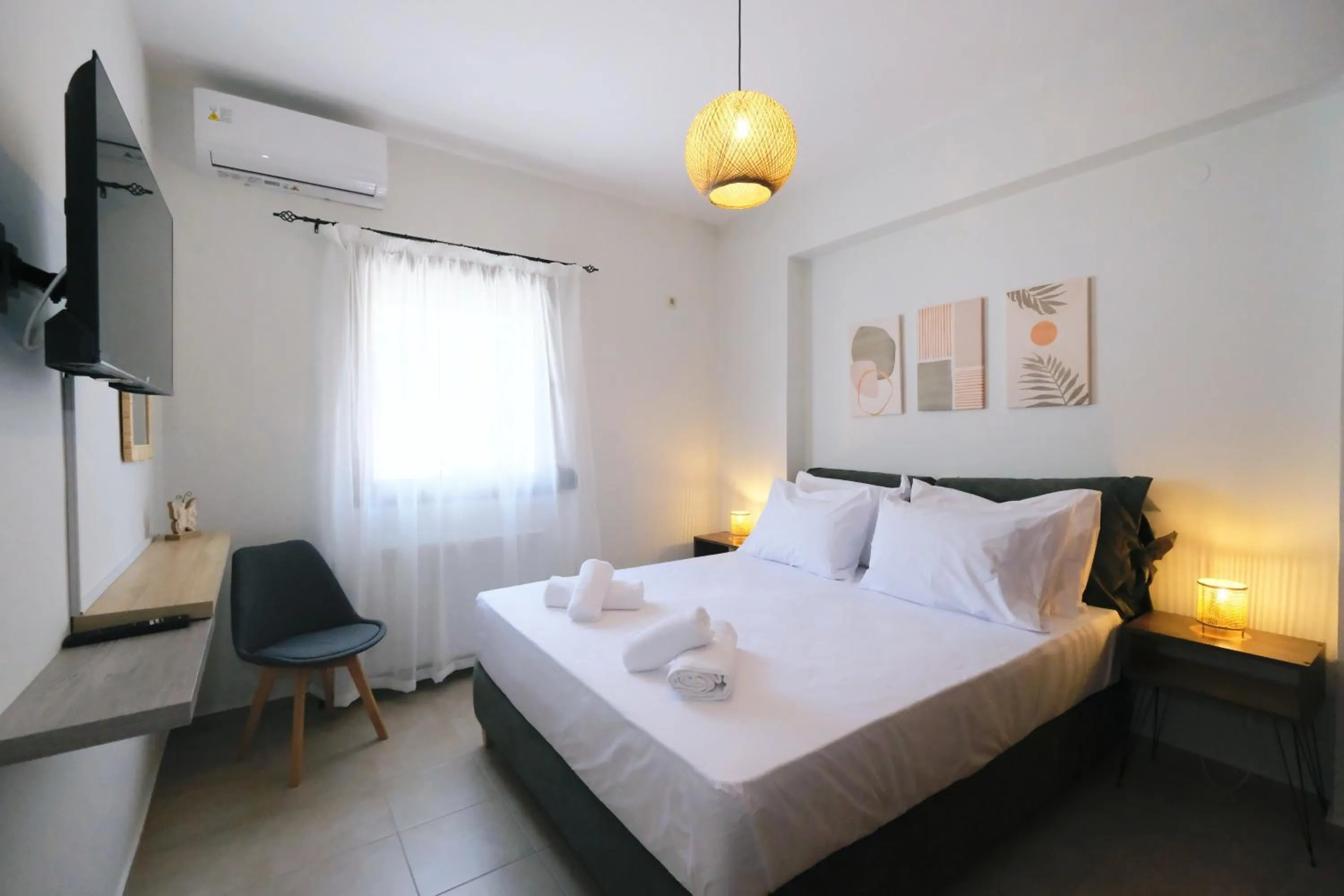 Bed in Nerea Apartments