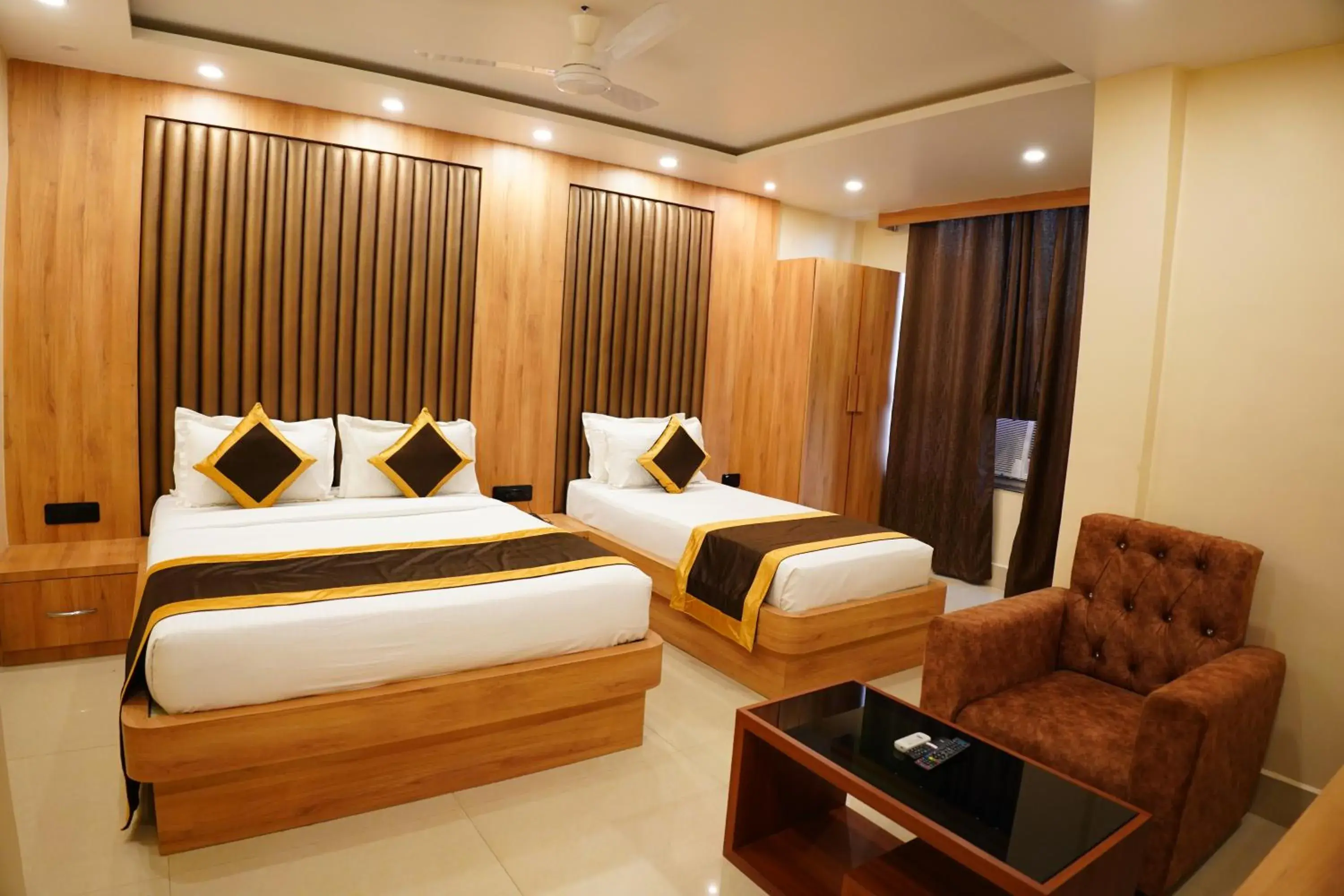 Bed in The MARUTINANDAN GRAND Bed in The MARUTINANDAN GRAND