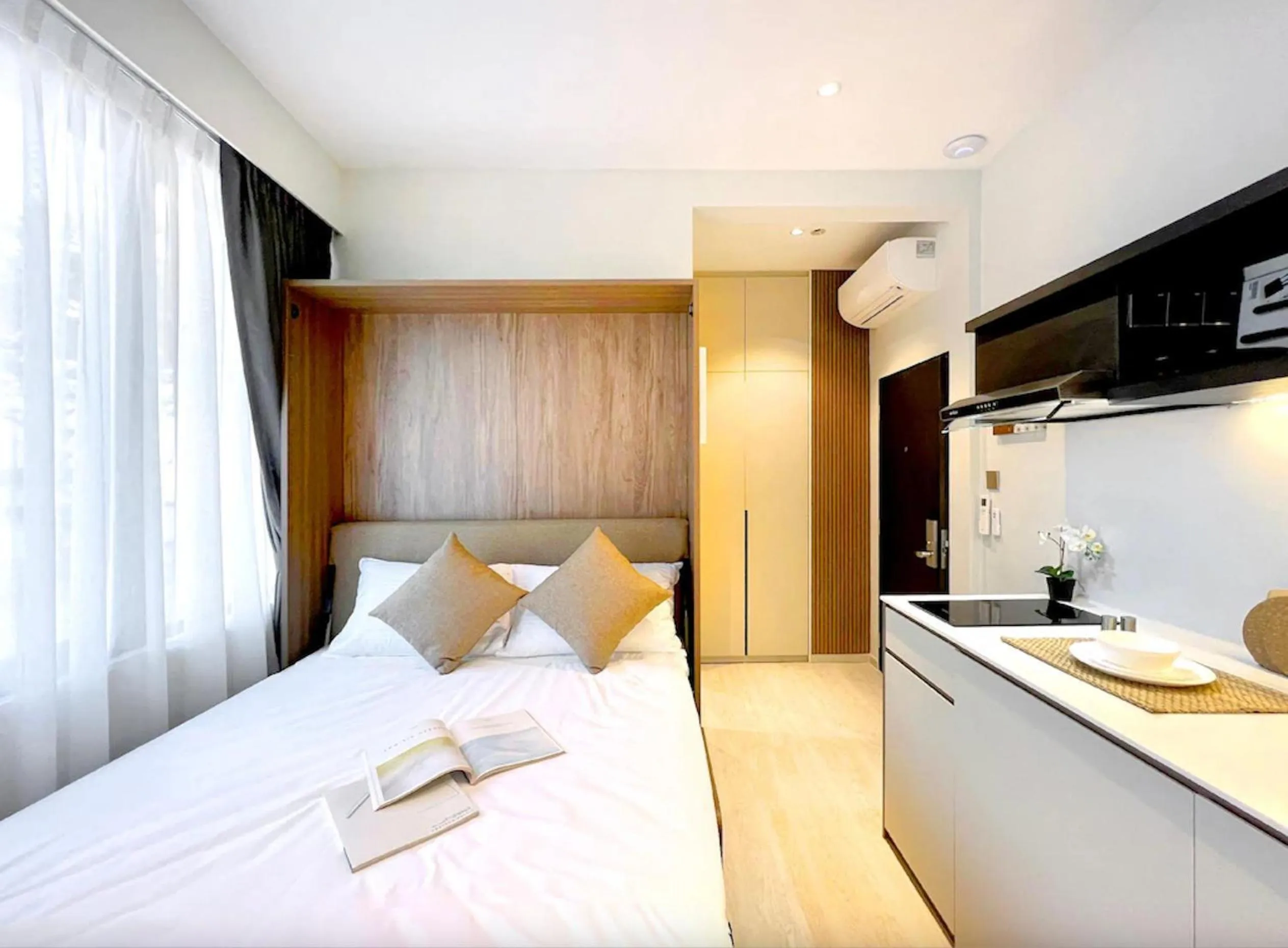 Bed in Habyt Studios at Novena