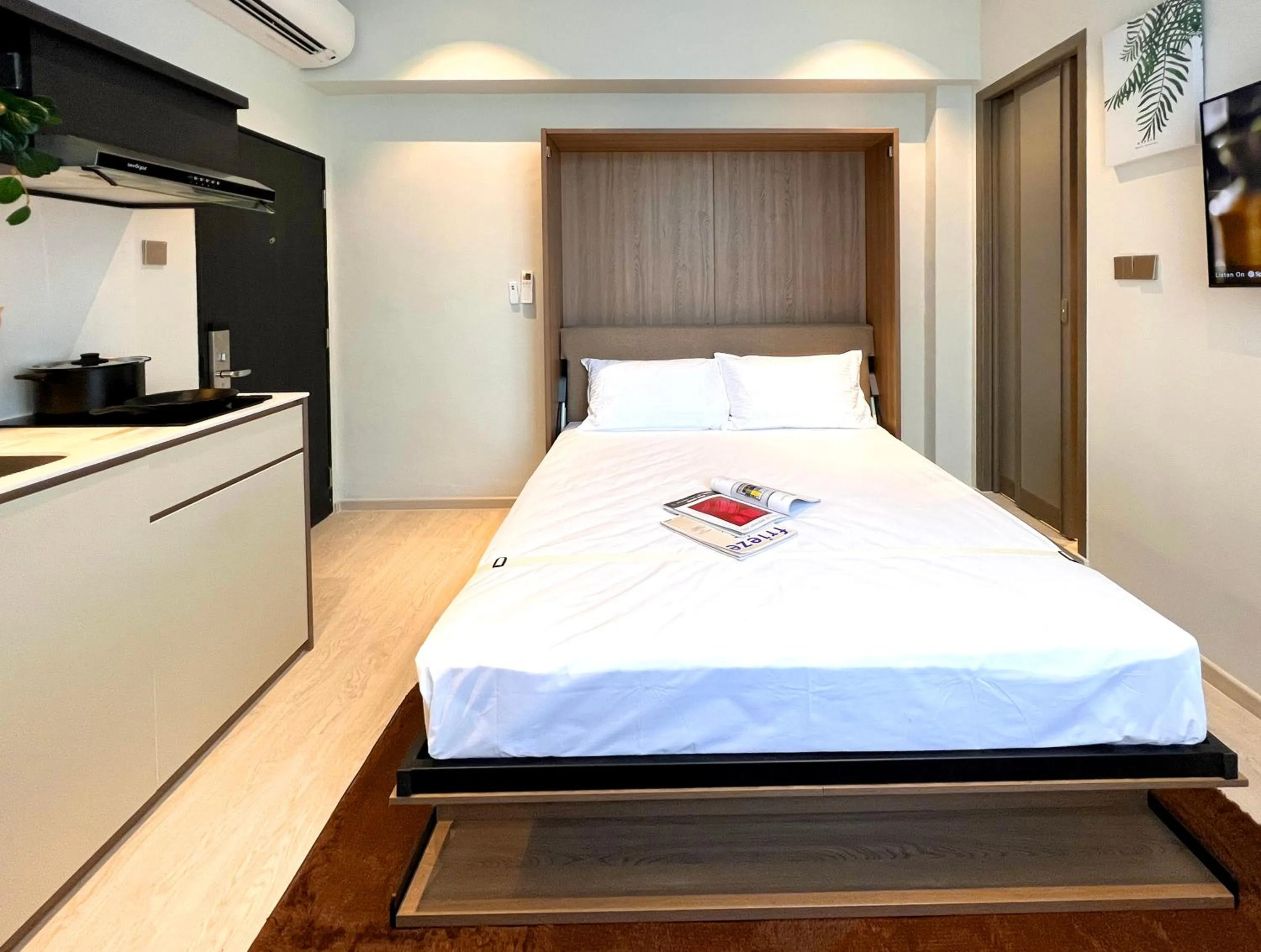 Bed in Habyt Studios at Novena