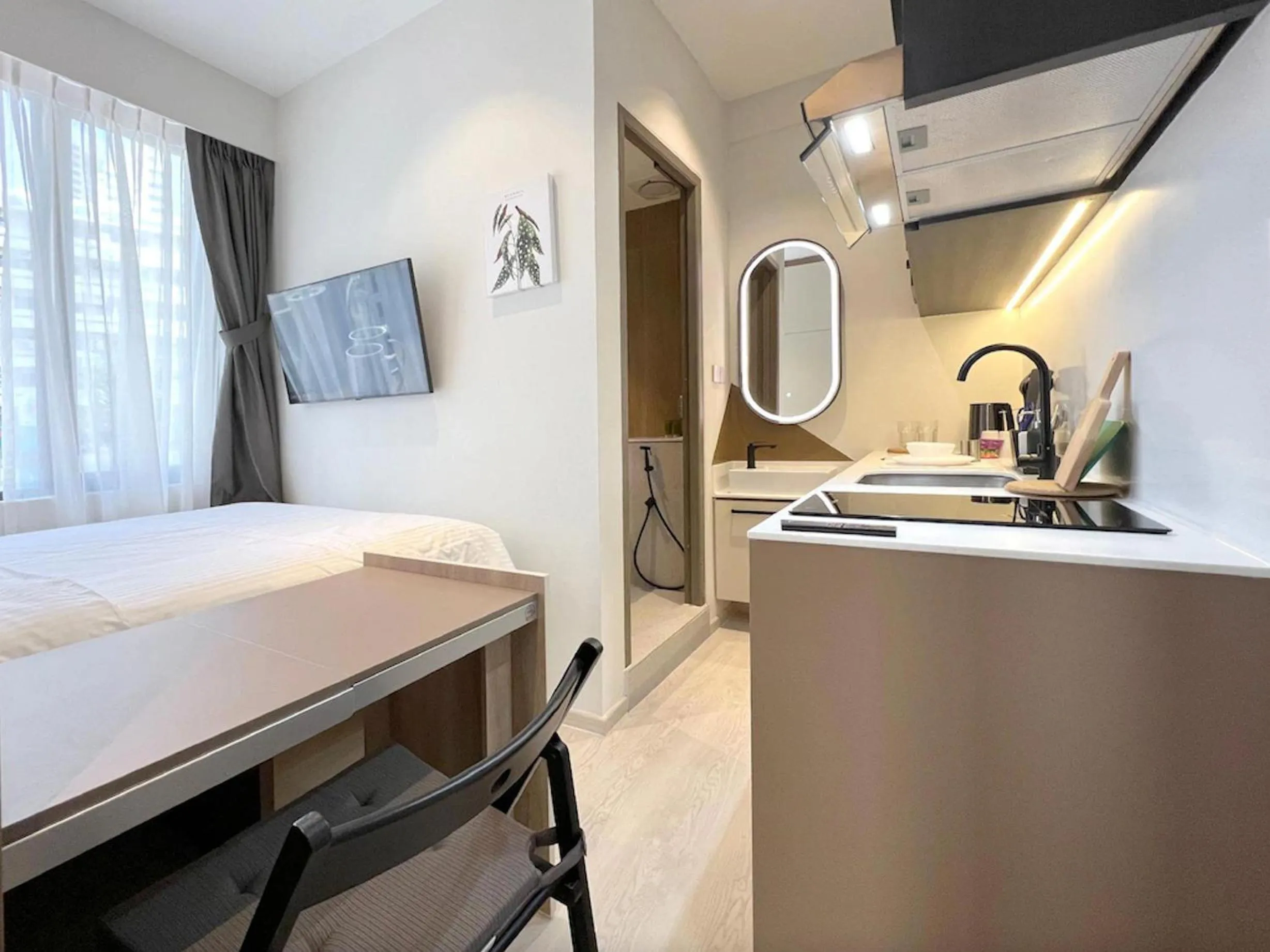 Photo of the whole room, Bed in Habyt Studios at Novena