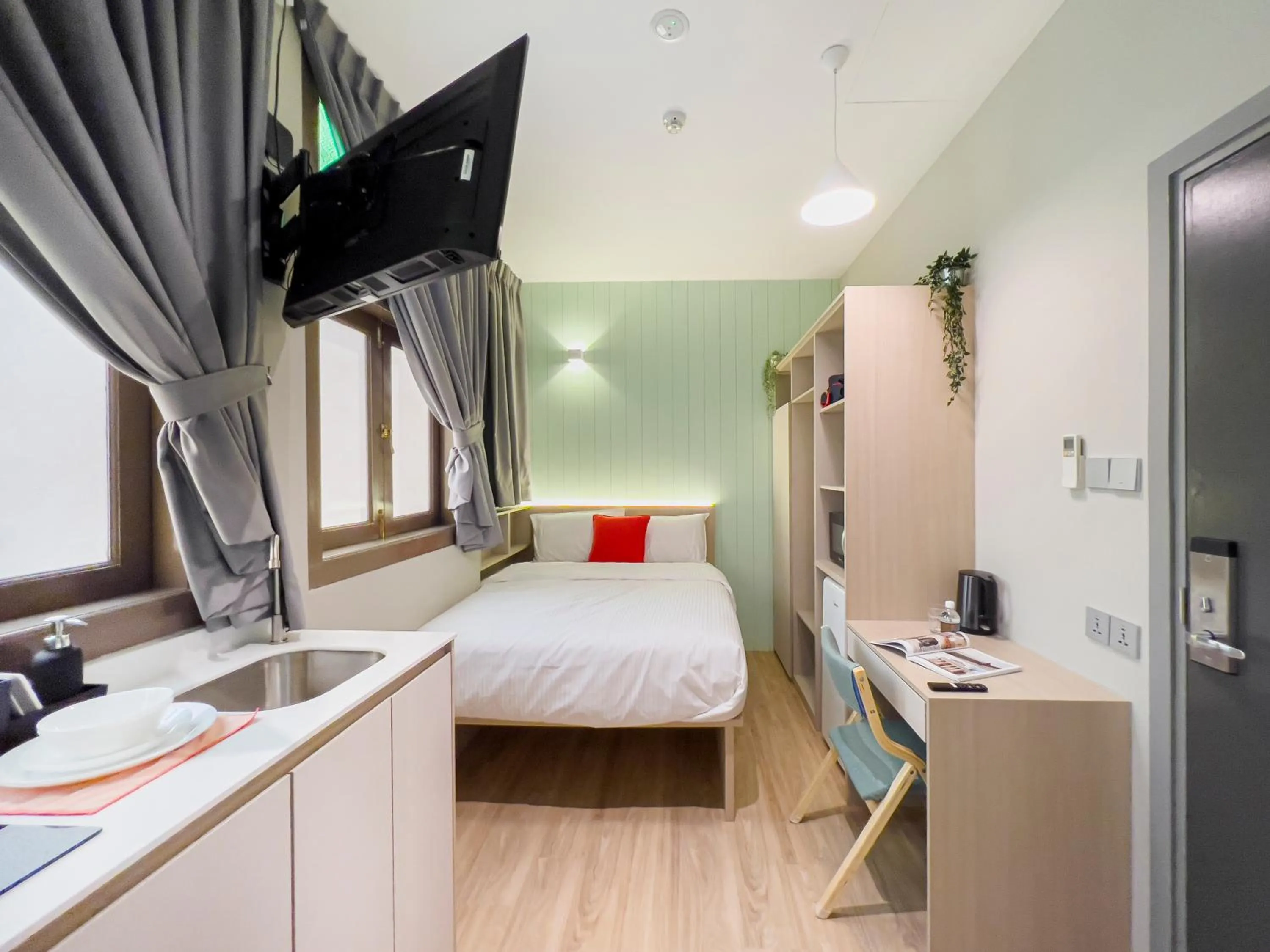 Bedroom, Bed in Habyt Studios Kallang