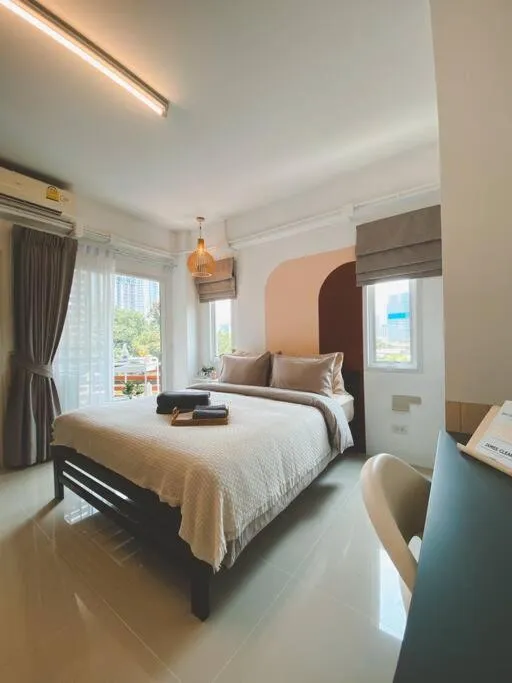 Bed in The Giftown Bangkok, Talat Phlu