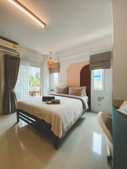 Bed in The Giftown Bangkok, Talat Phlu