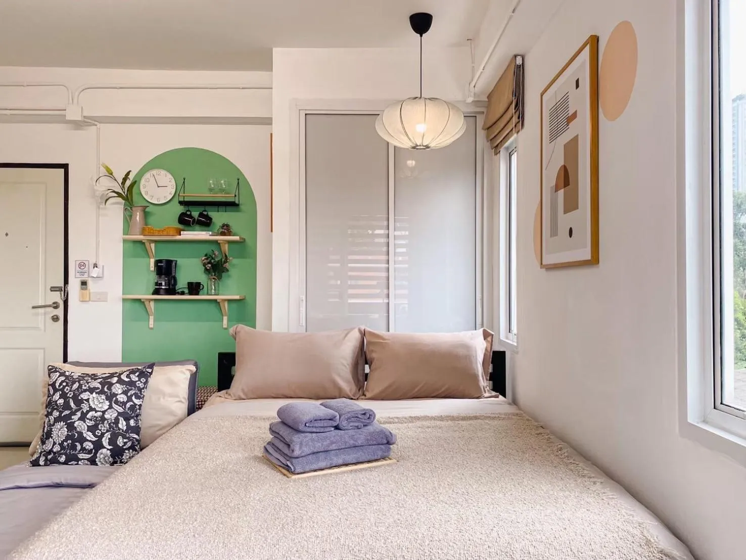 Bed in The Giftown Bangkok, Talat Phlu