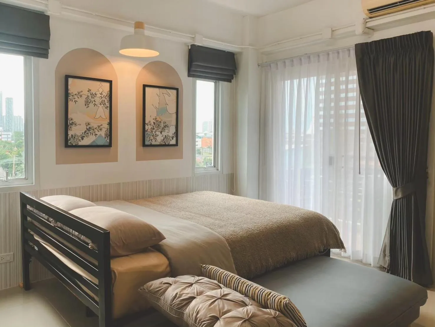 Bed in The Giftown Bangkok, Talat Phlu