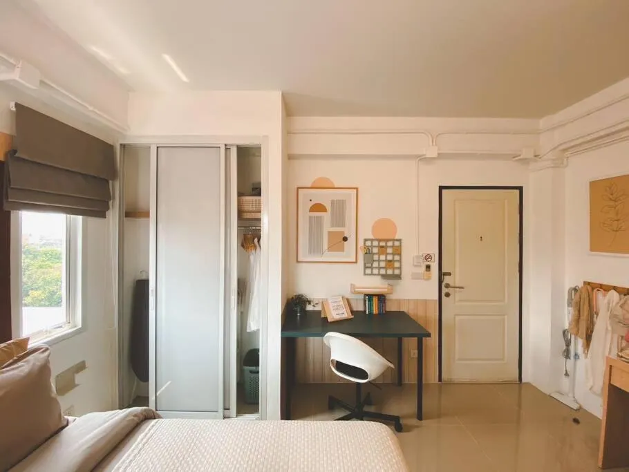 Bed in The Giftown Bangkok, Talat Phlu