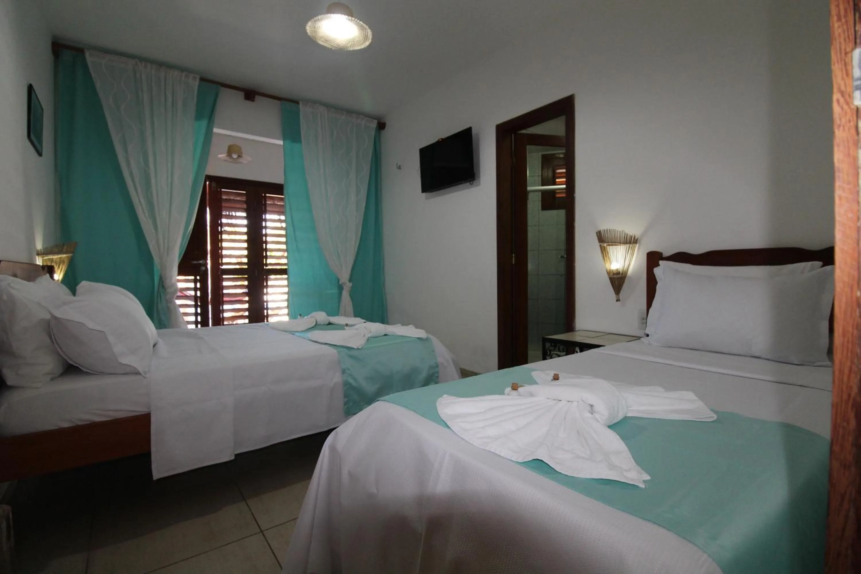 Bed in Hotel Pousada 360