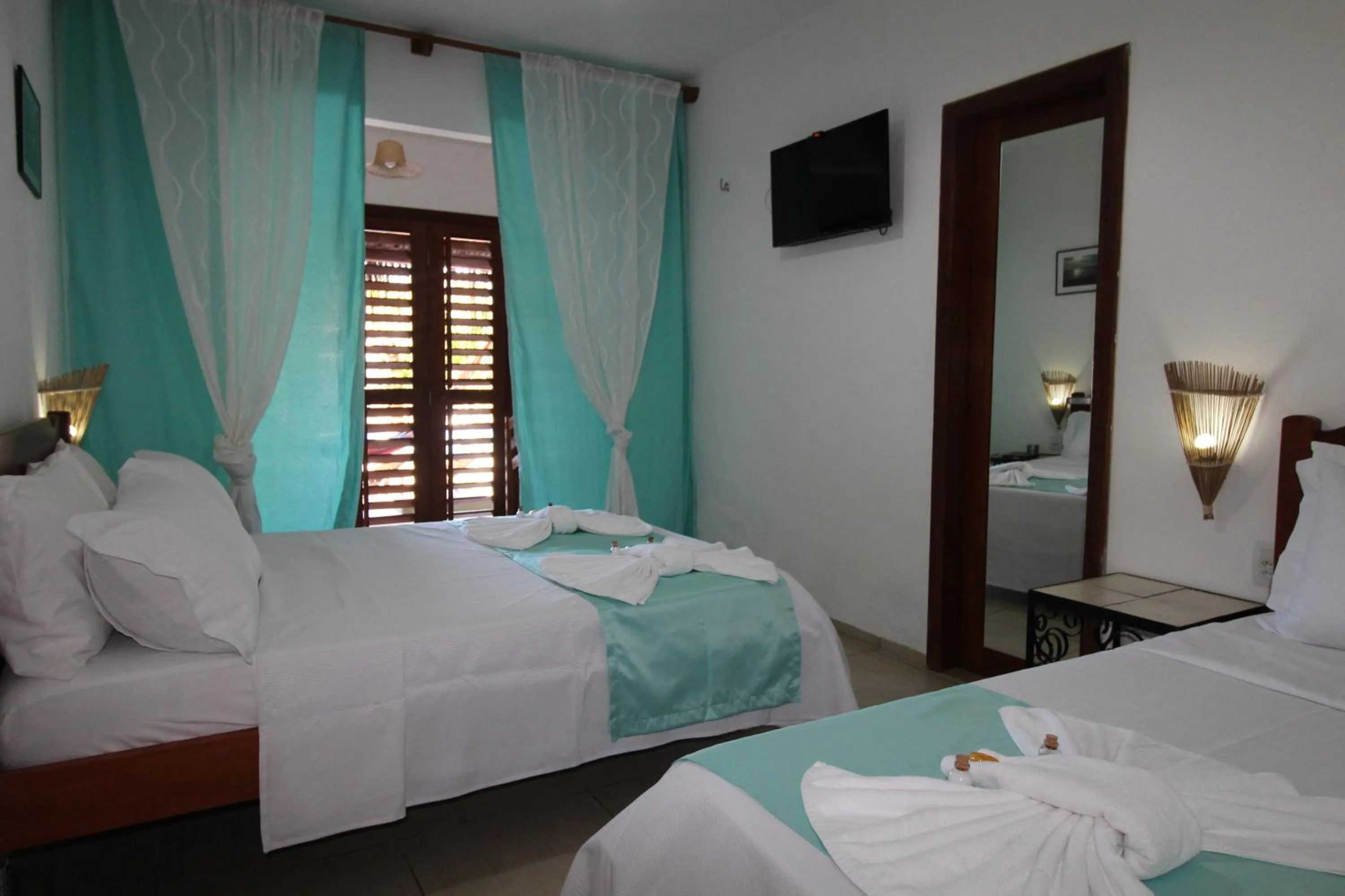 Bed in Hotel Pousada 360