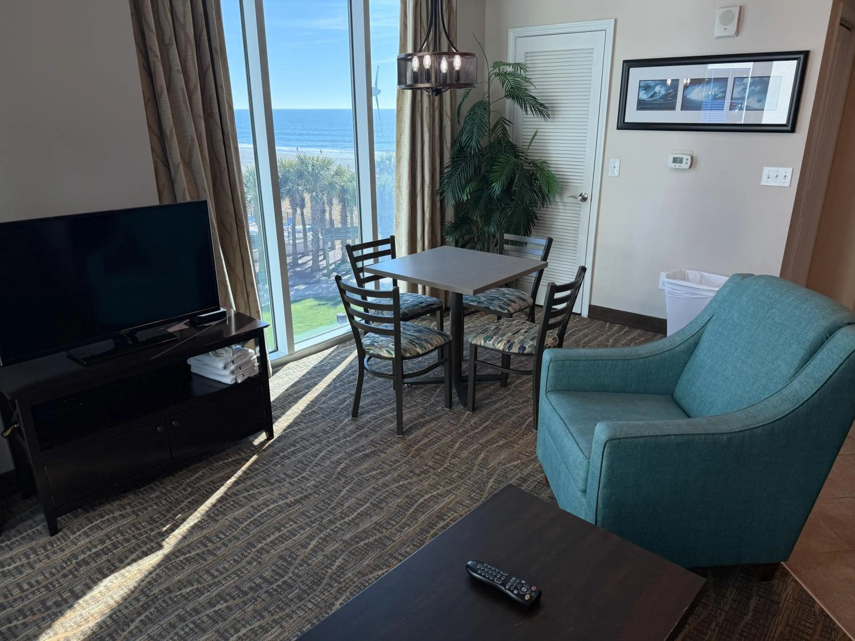 Living room in Towers at North Myrtle Beach