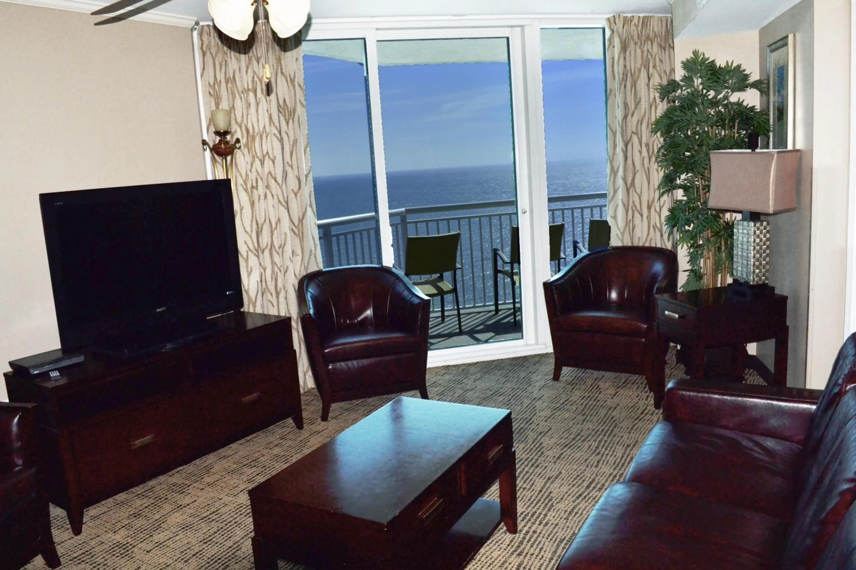 Living room in Towers at North Myrtle Beach