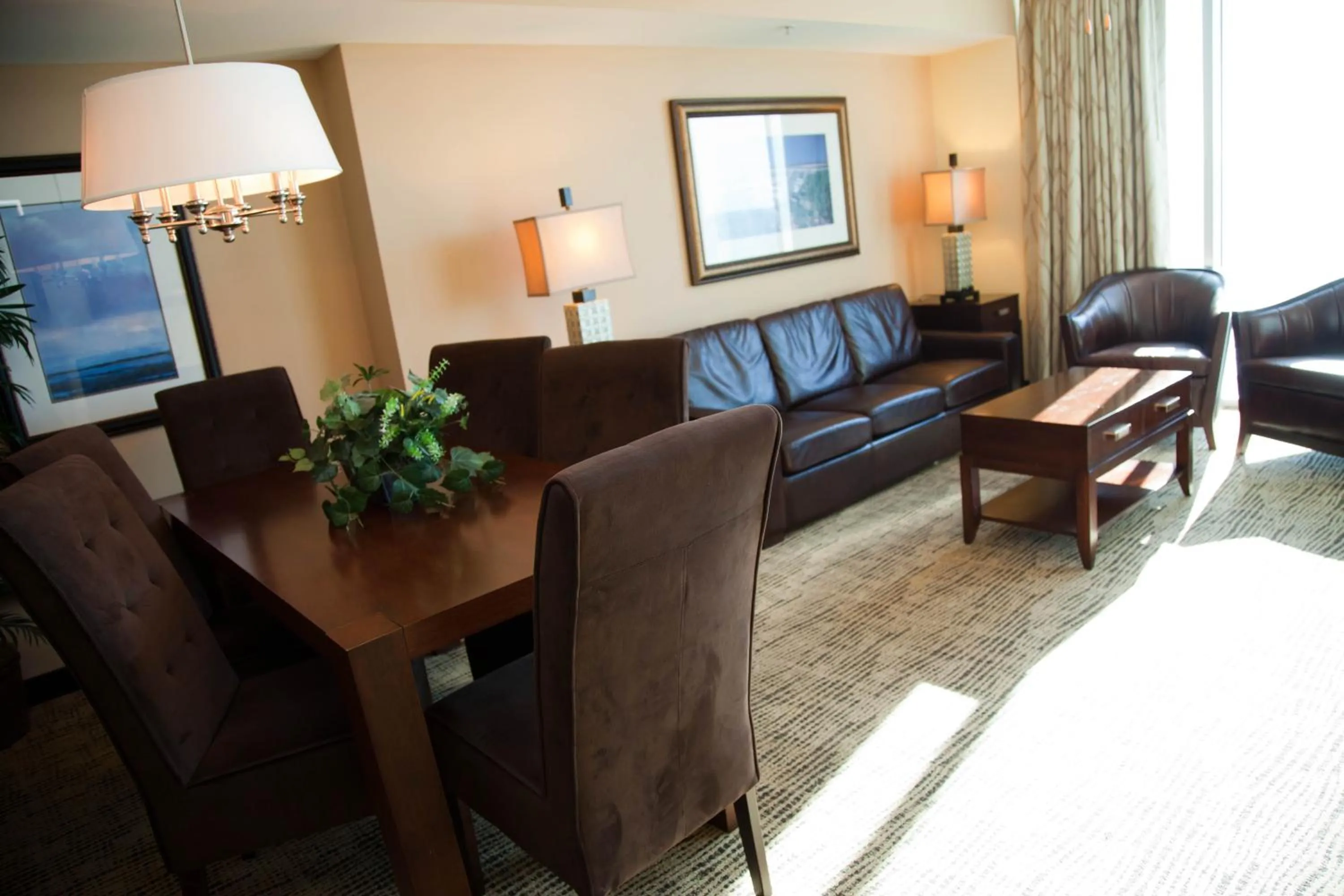 Living room in Towers at North Myrtle Beach