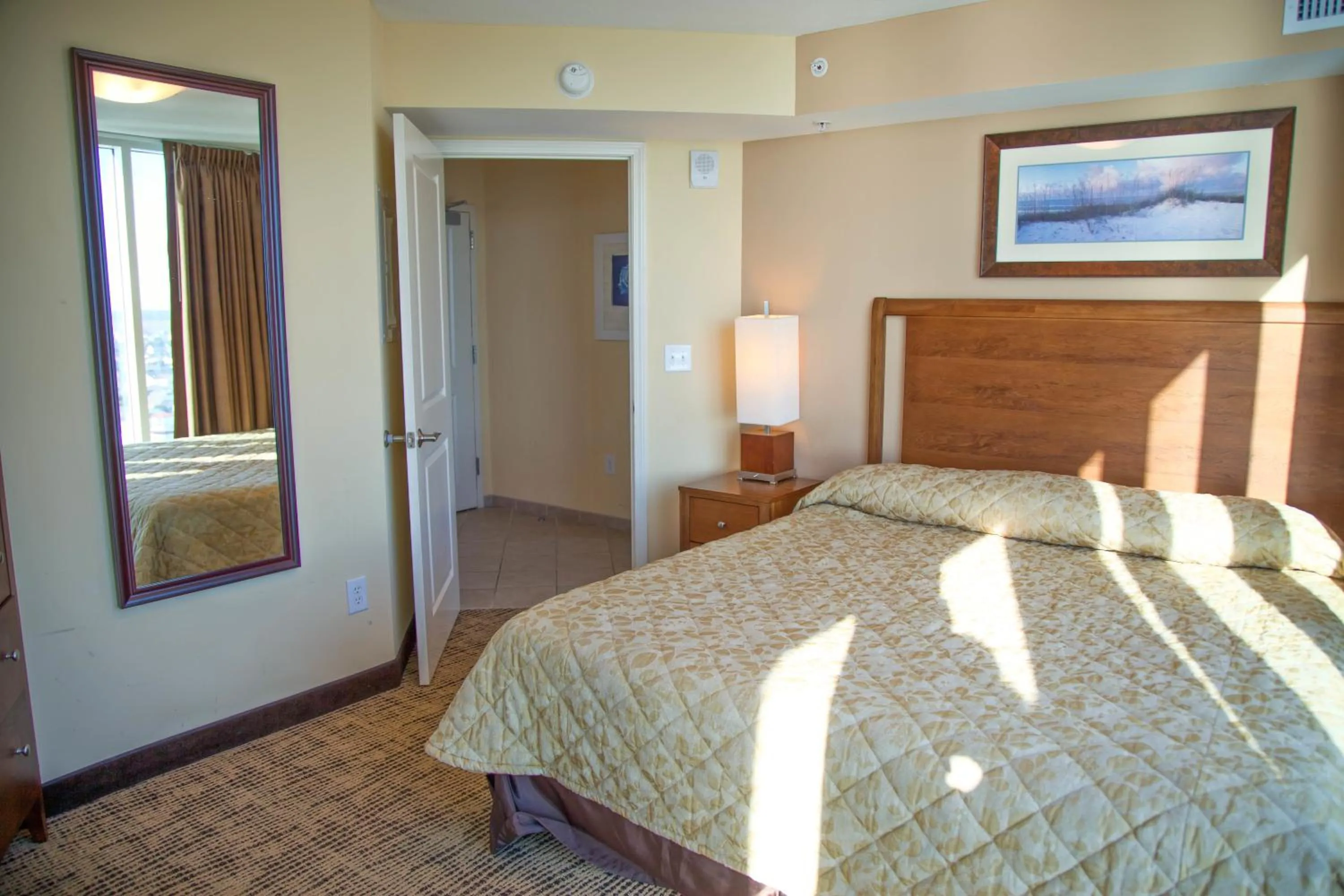 Bedroom, Bed in Towers at North Myrtle Beach